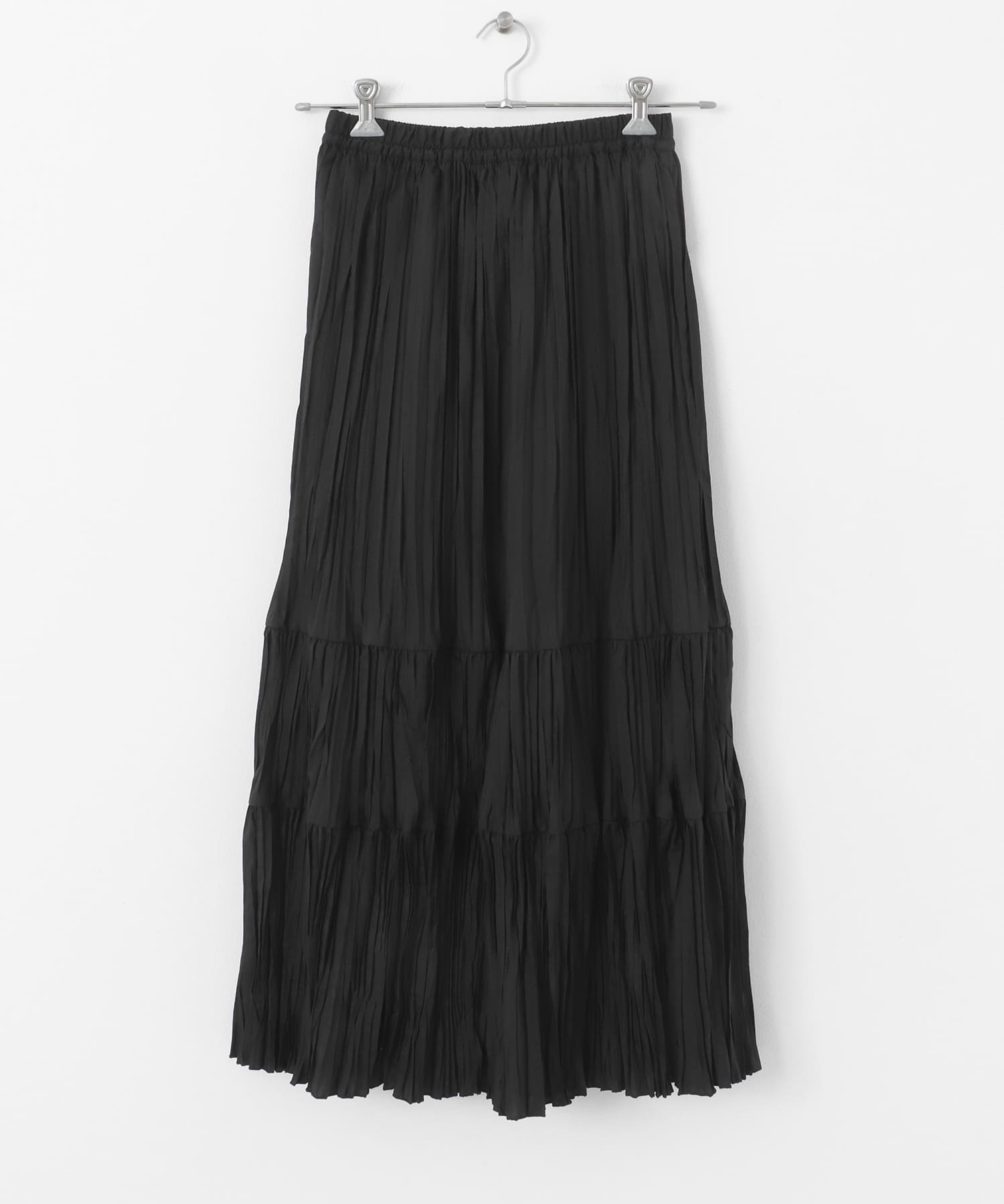 ランダムプリーツスカート BLACK one