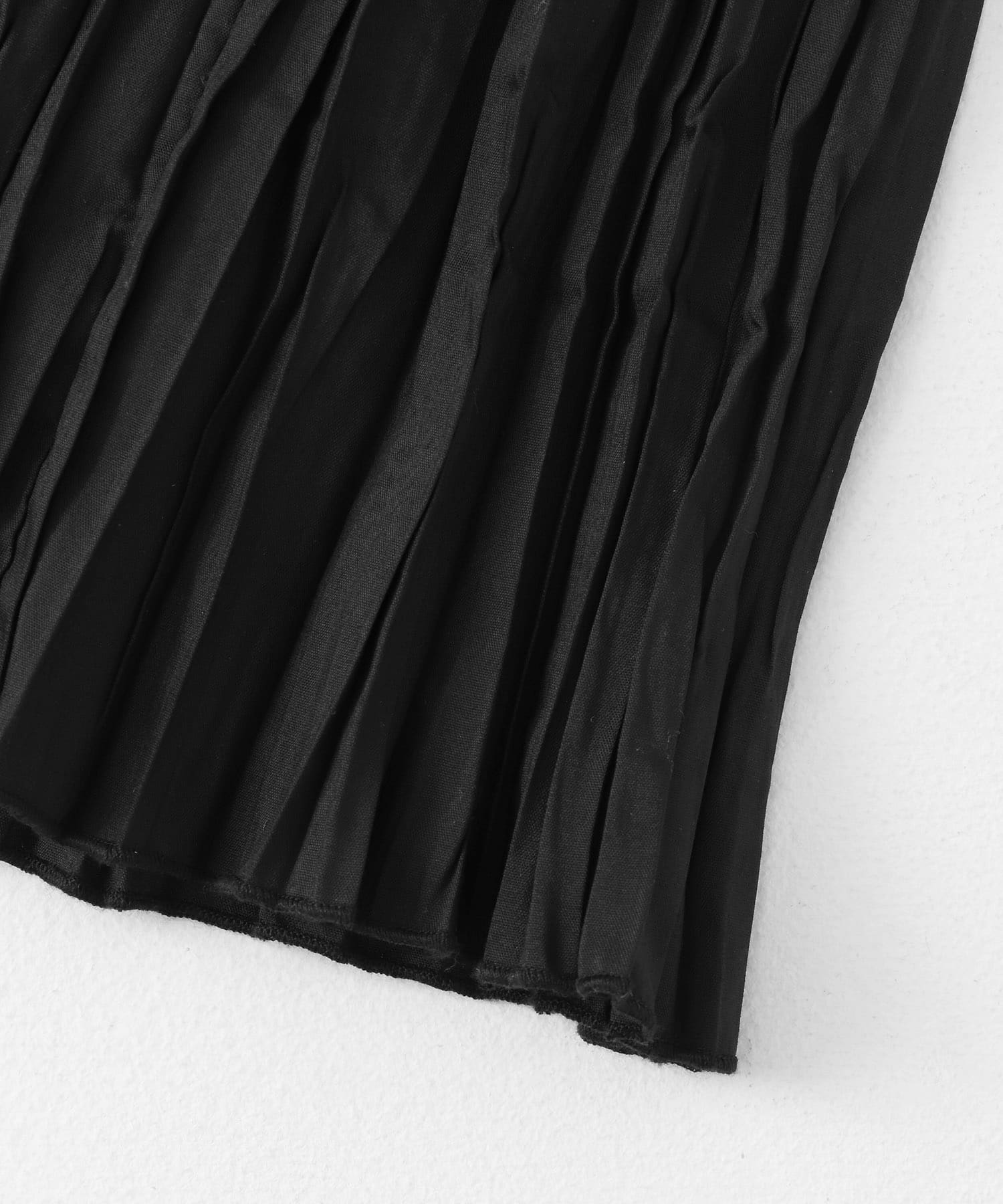 ランダムプリーツスカート BLACK one