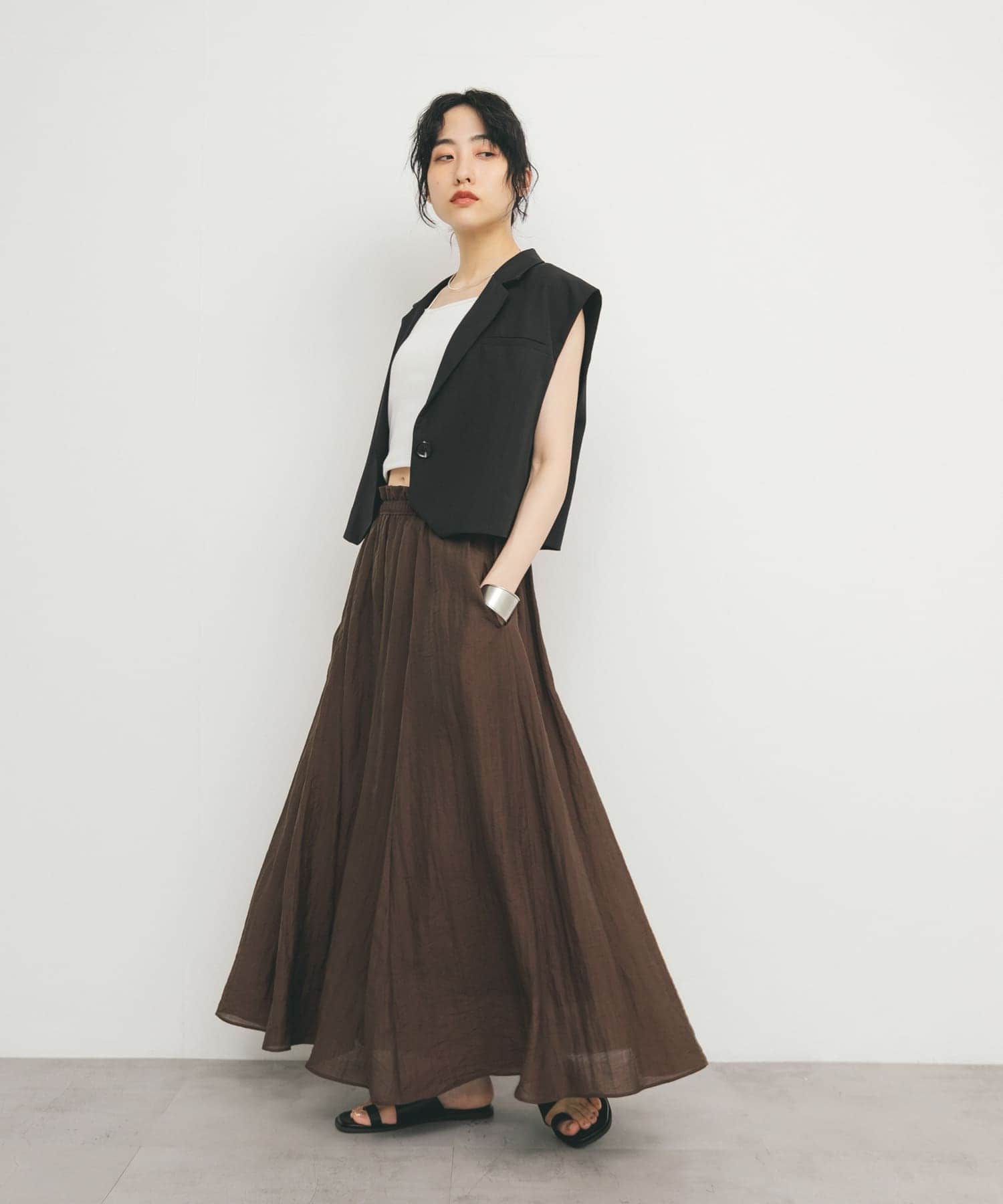 身長：160cm サイズ：one