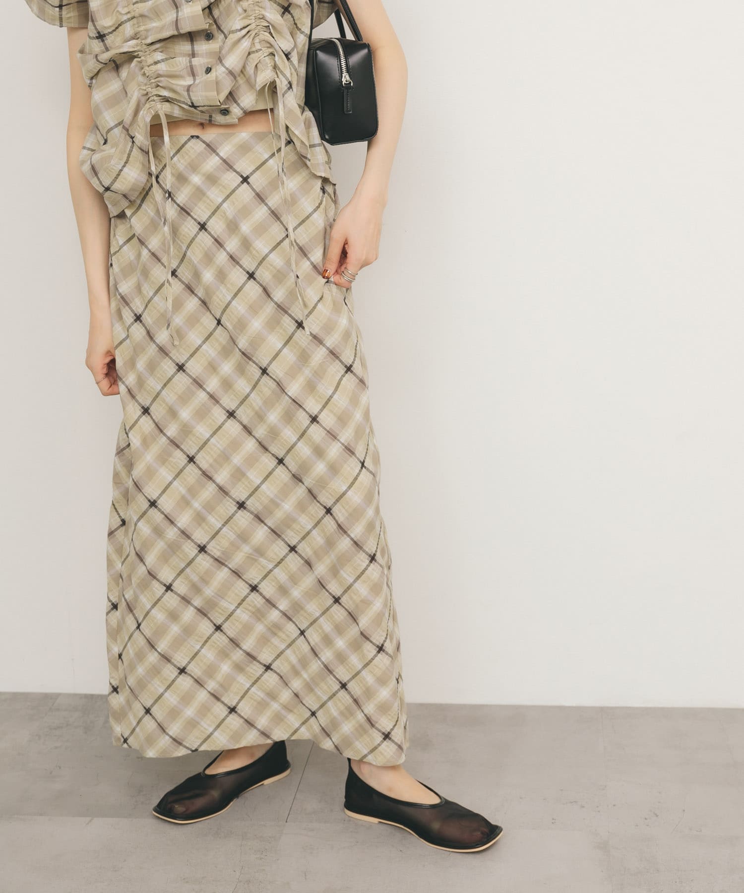 身長：160cm サイズ：one