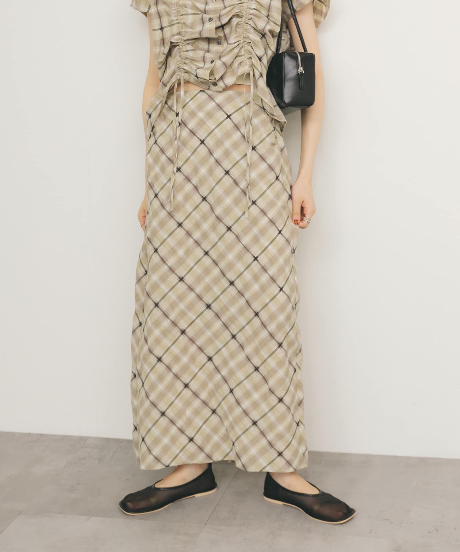 身長：160cm サイズ：one