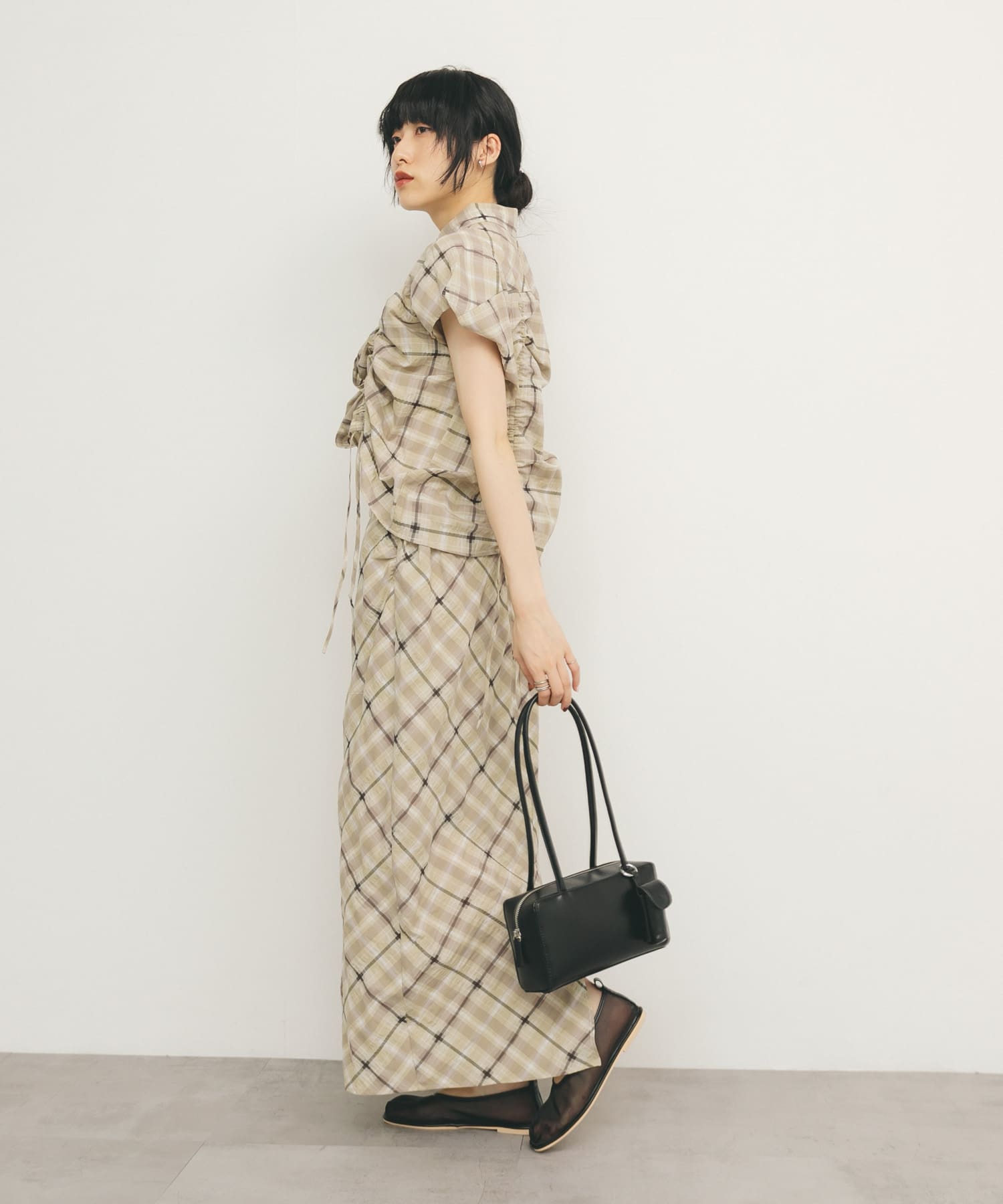 身長：160cm サイズ：one