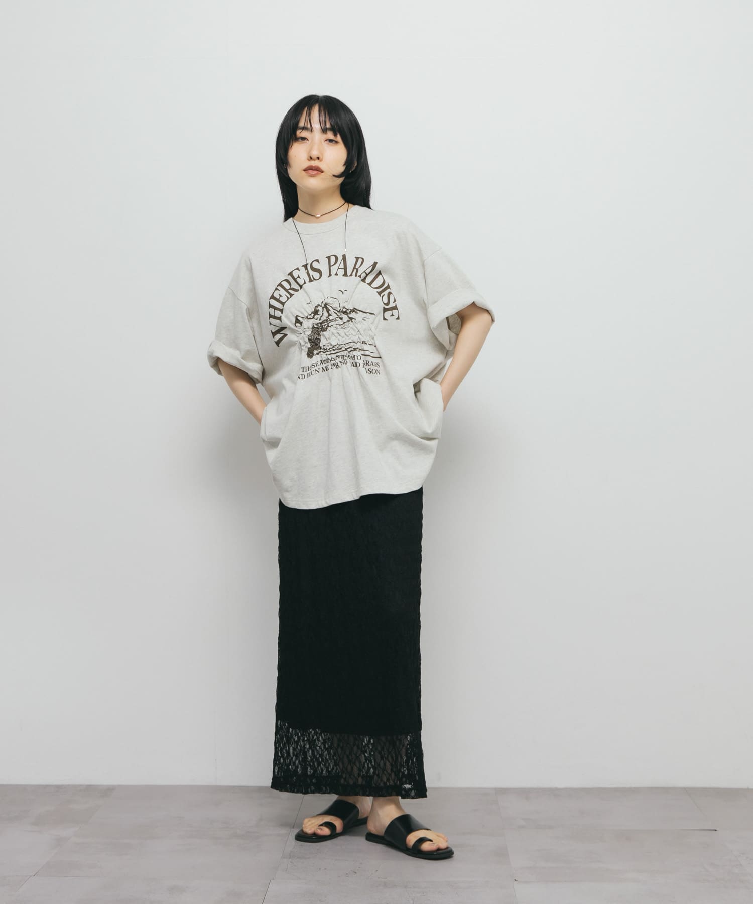 身長：160cm サイズ：one