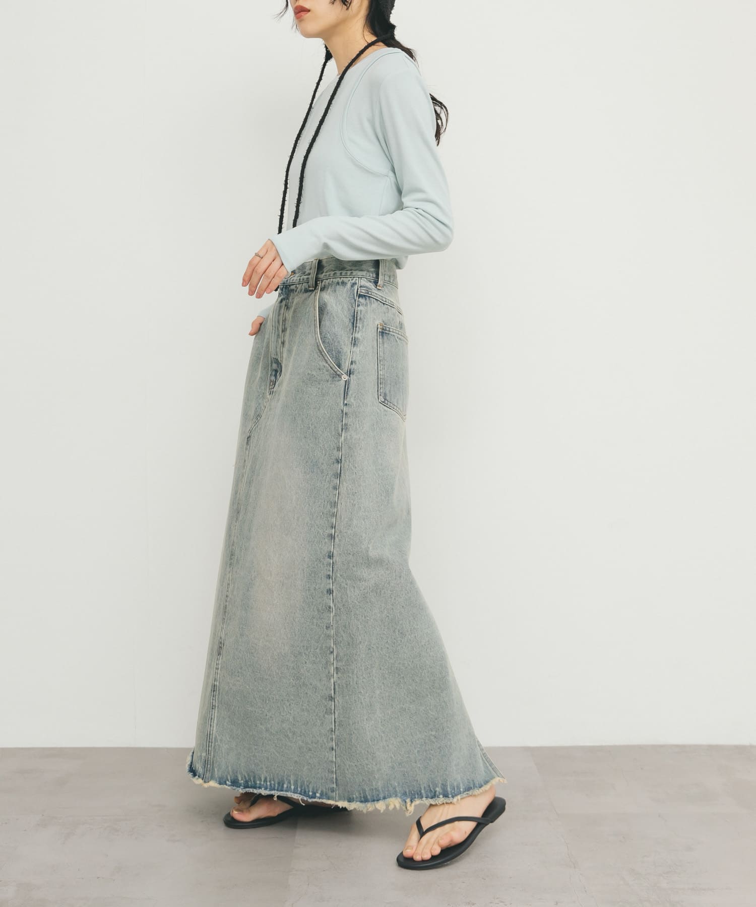 身長：160cm サイズ：one