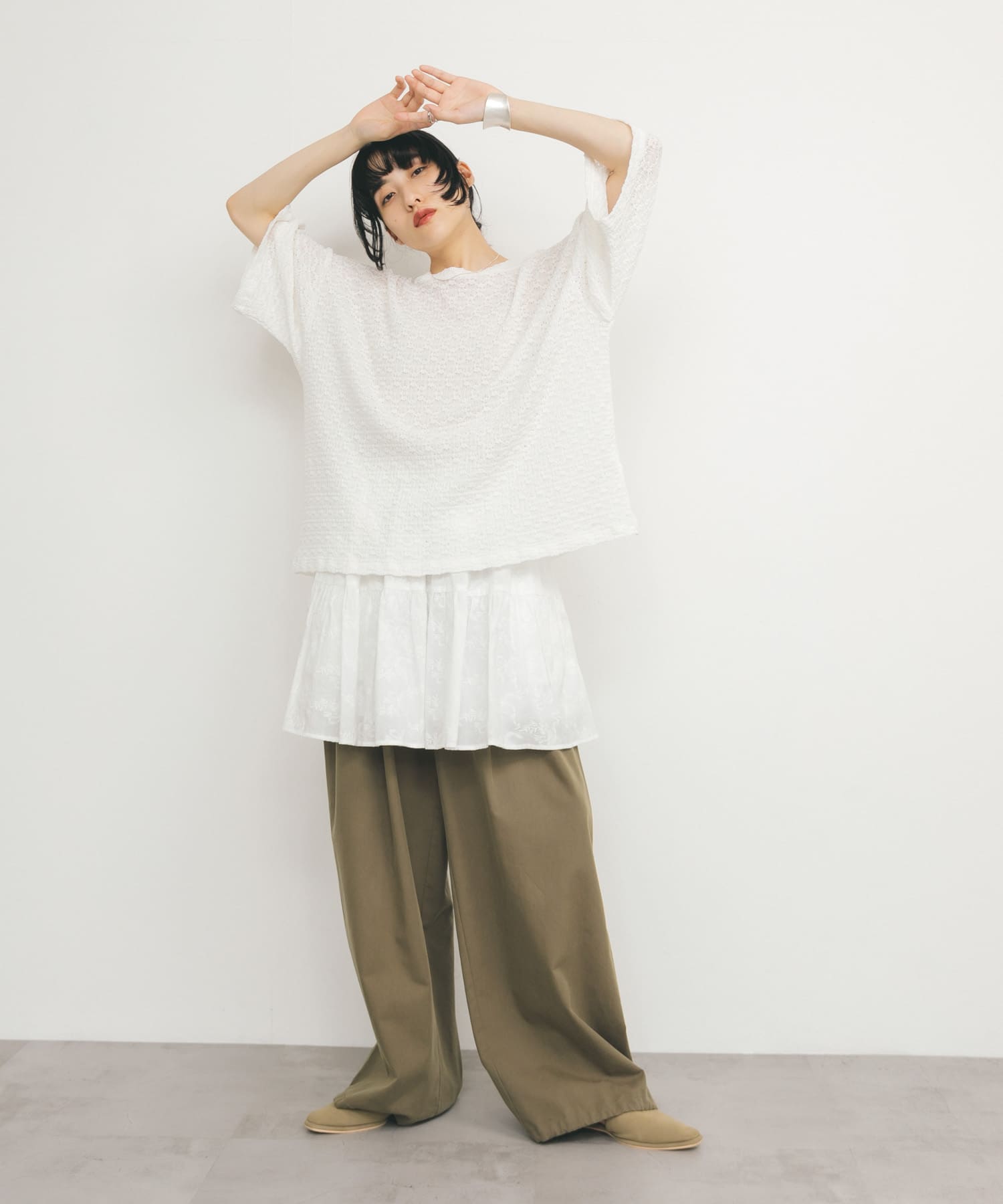身長：160cm サイズ：one