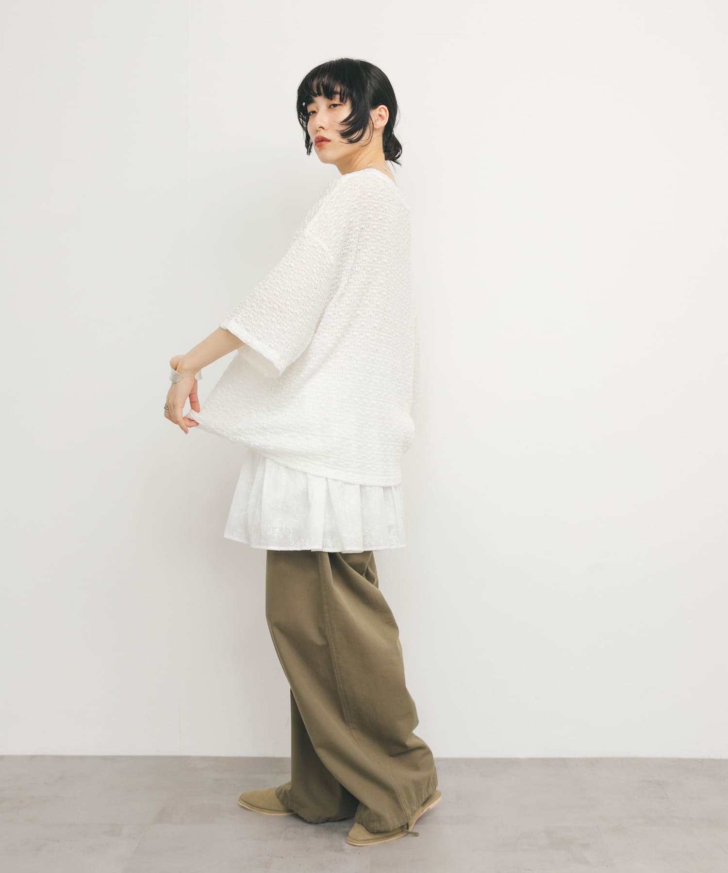 身長：160cm サイズ：one