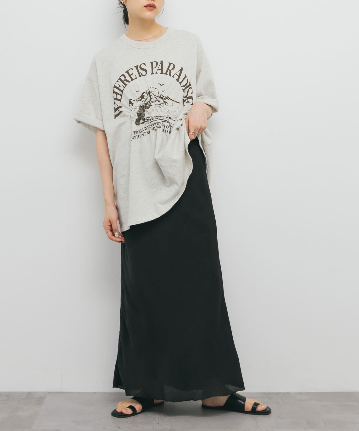 身長：160cm サイズ：one