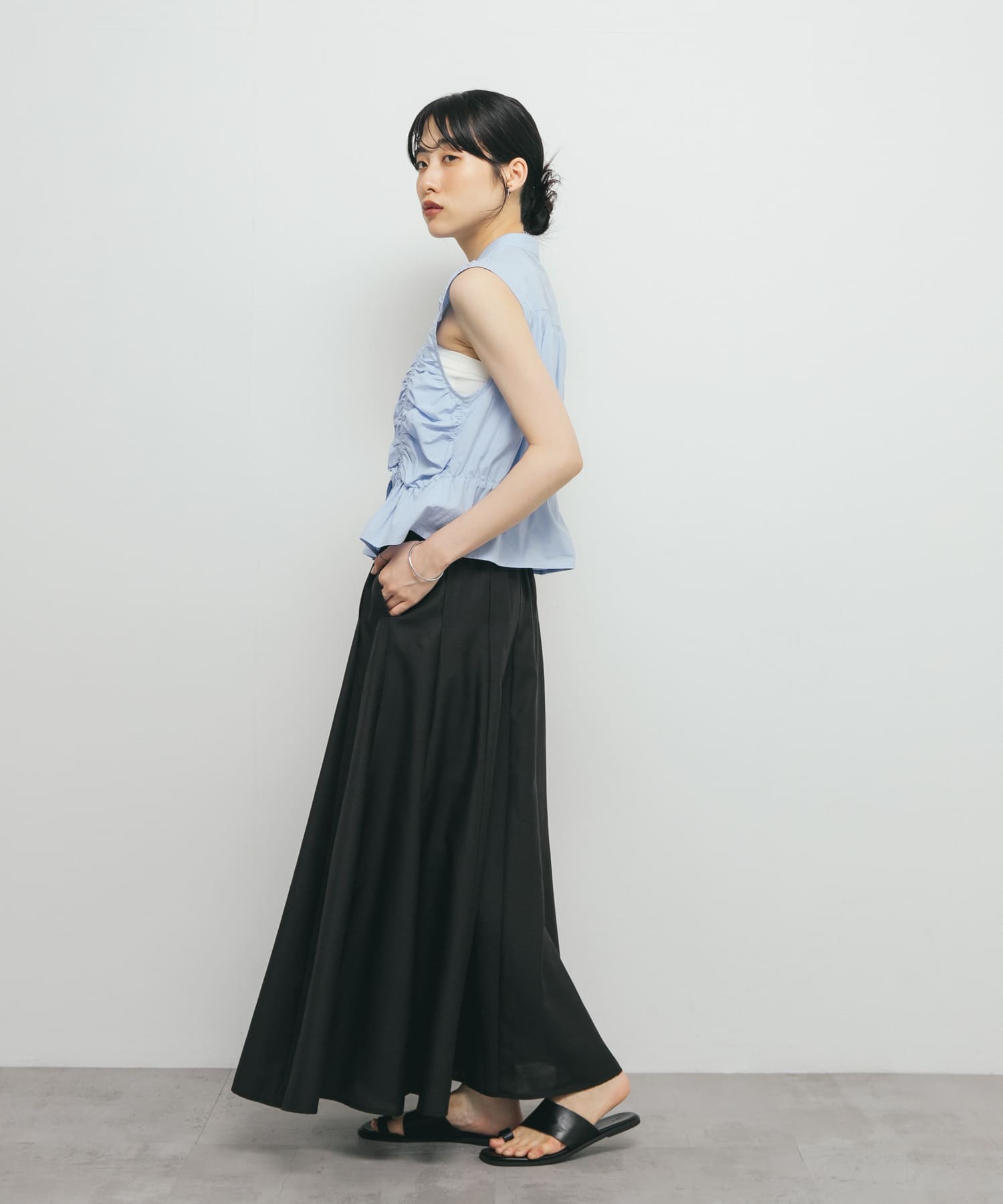 身長：160cm サイズ：one