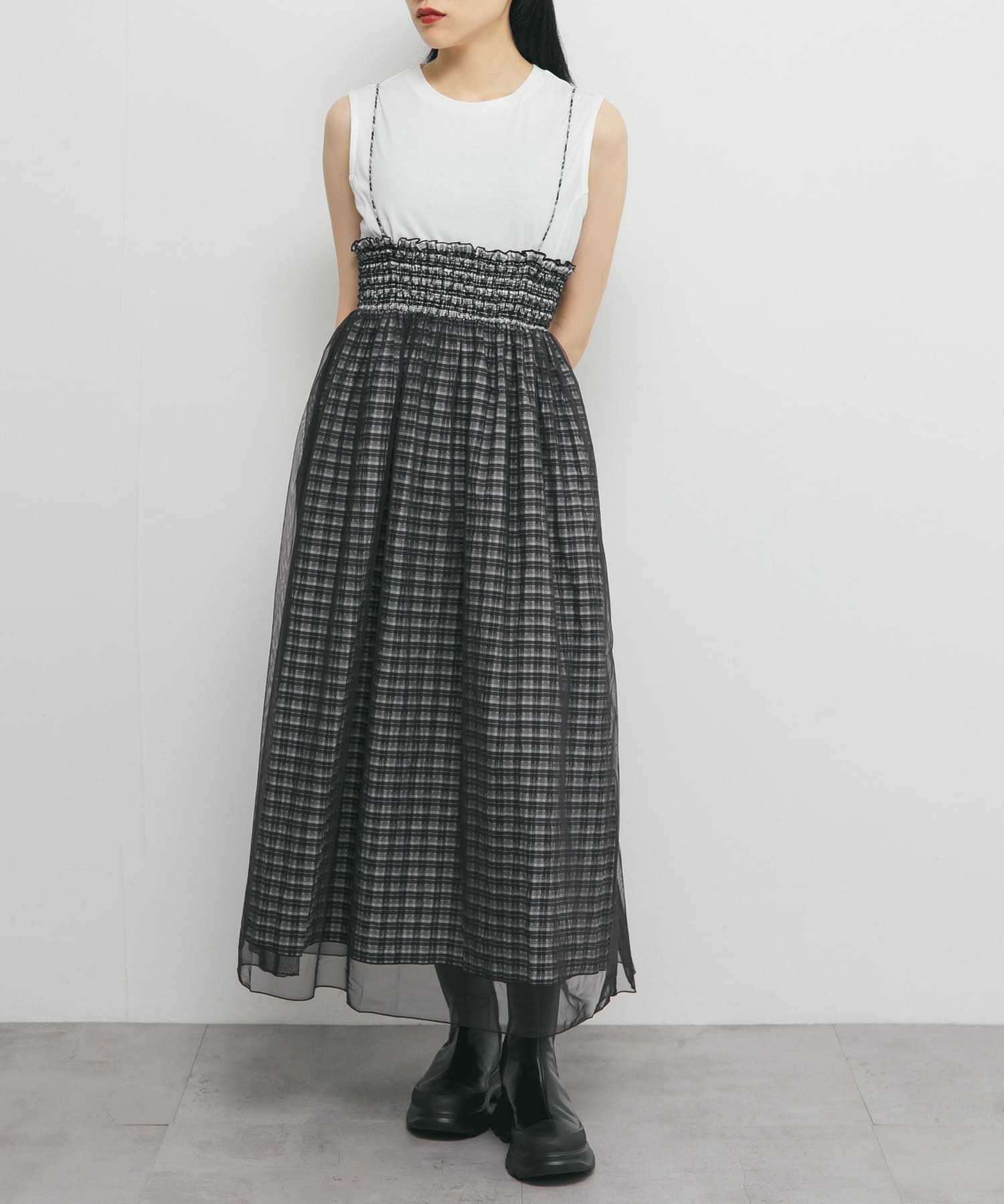 身長：160cm サイズ：one