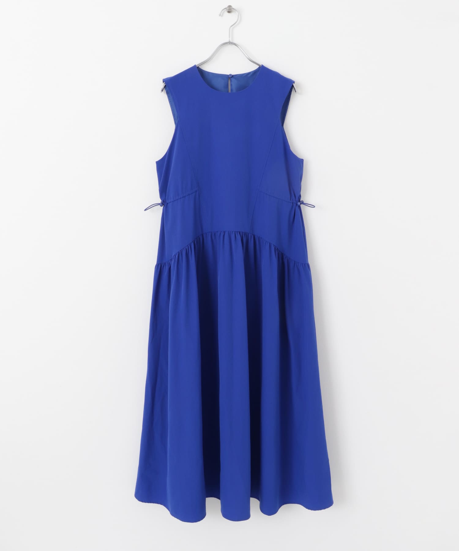 ノースリーブドロストワンピース BLUE one