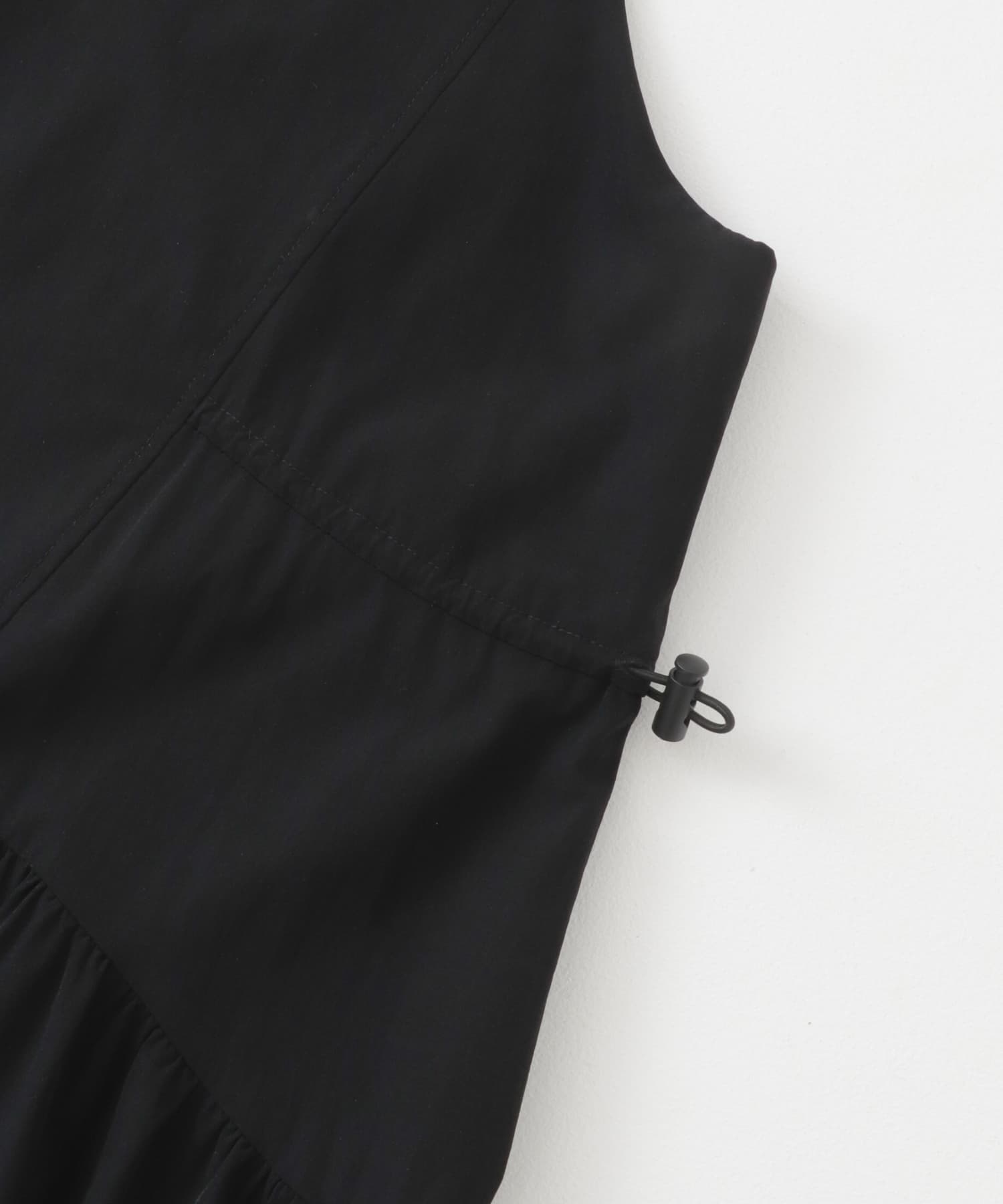 ノースリーブドロストワンピース BLACK one