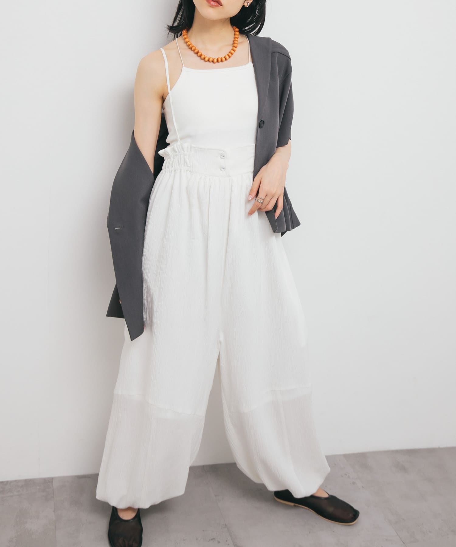 身長：160cm サイズ：one