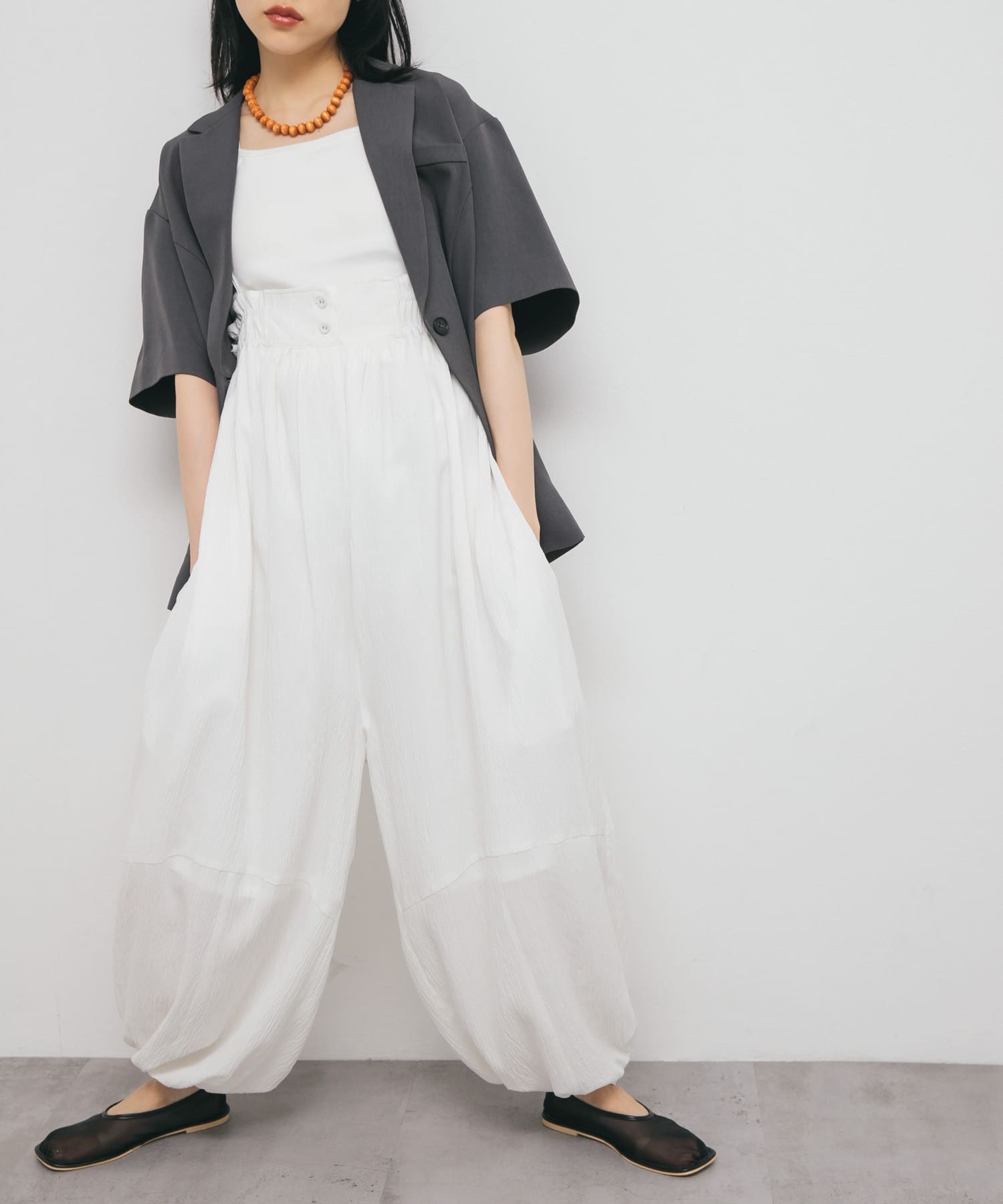 身長：160cm サイズ：one