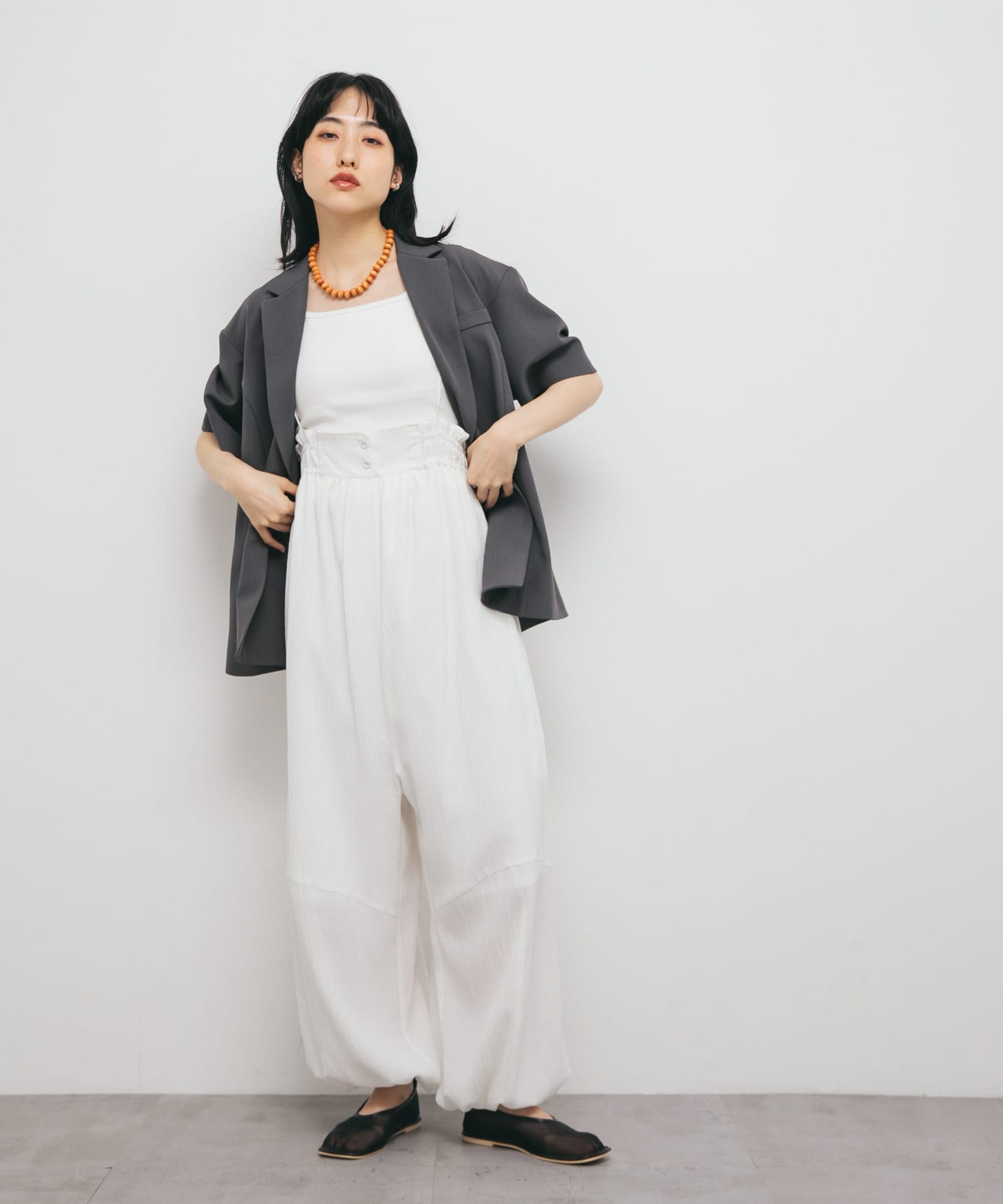 身長：160cm サイズ：one