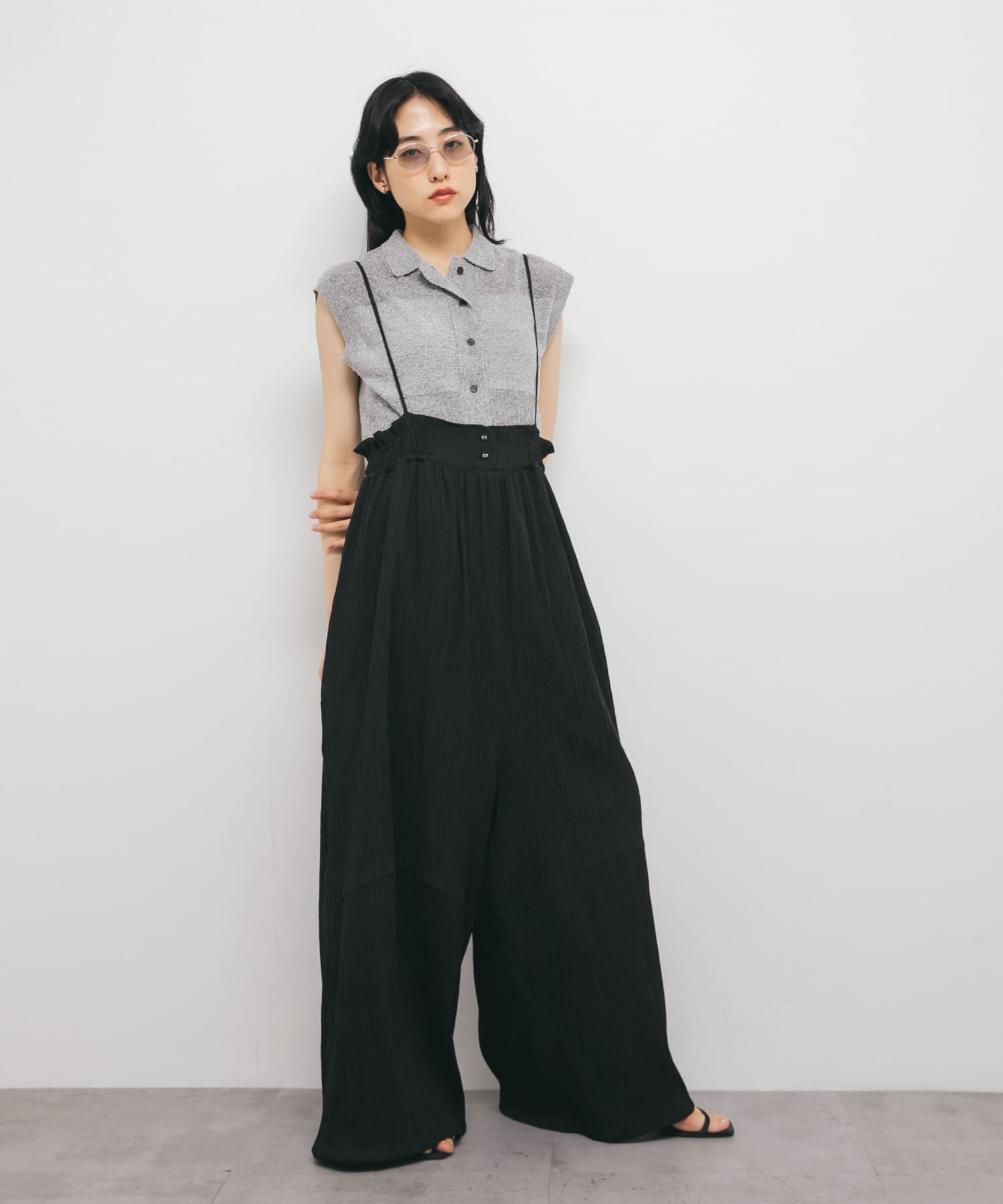 ボリュームサロペット