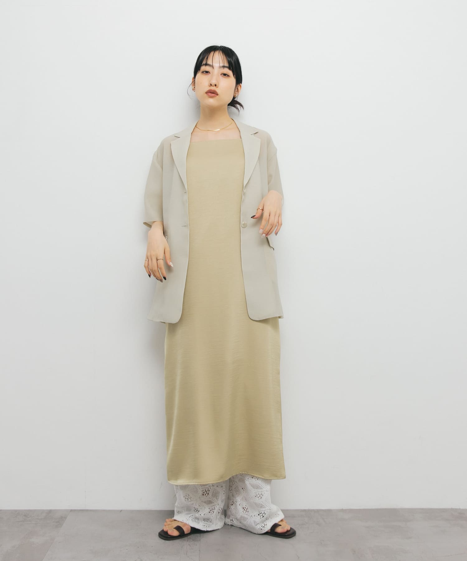 身長：160cm サイズ：one