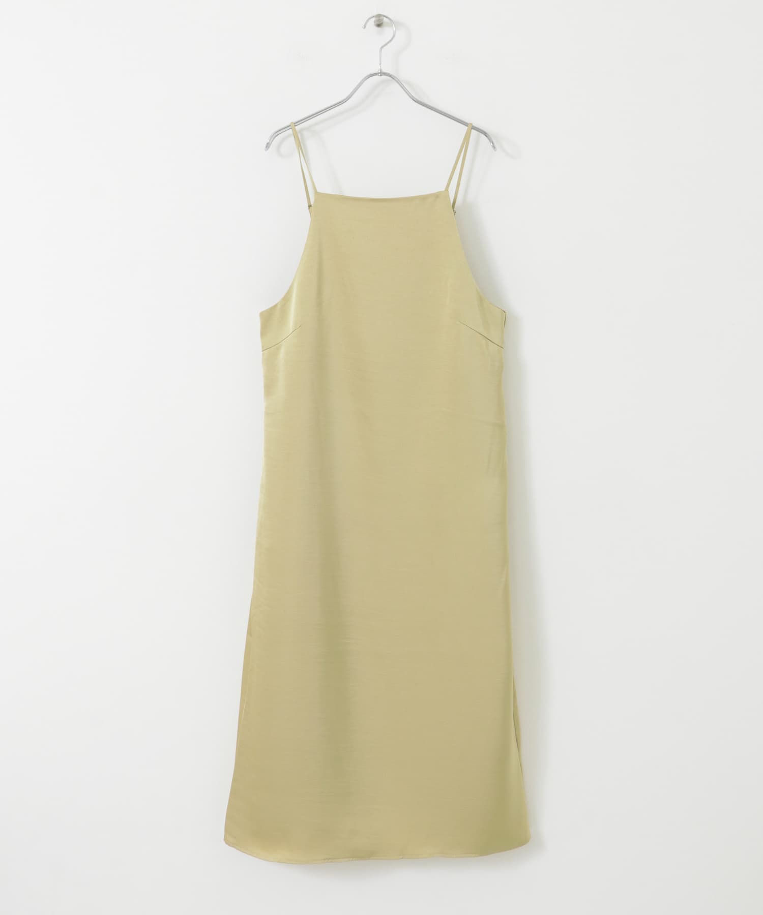 サテンキャミワンピース BEIGE one