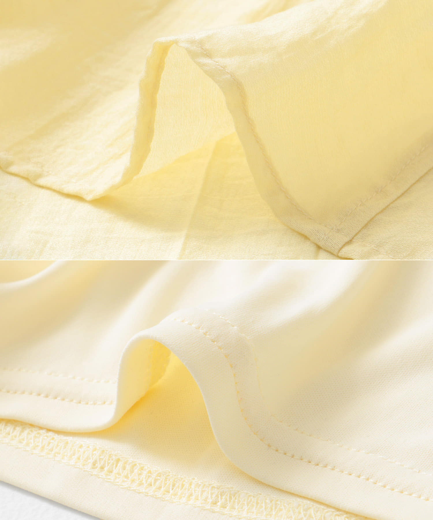 ギャザースリーブフレアワンピース CUSTARD one