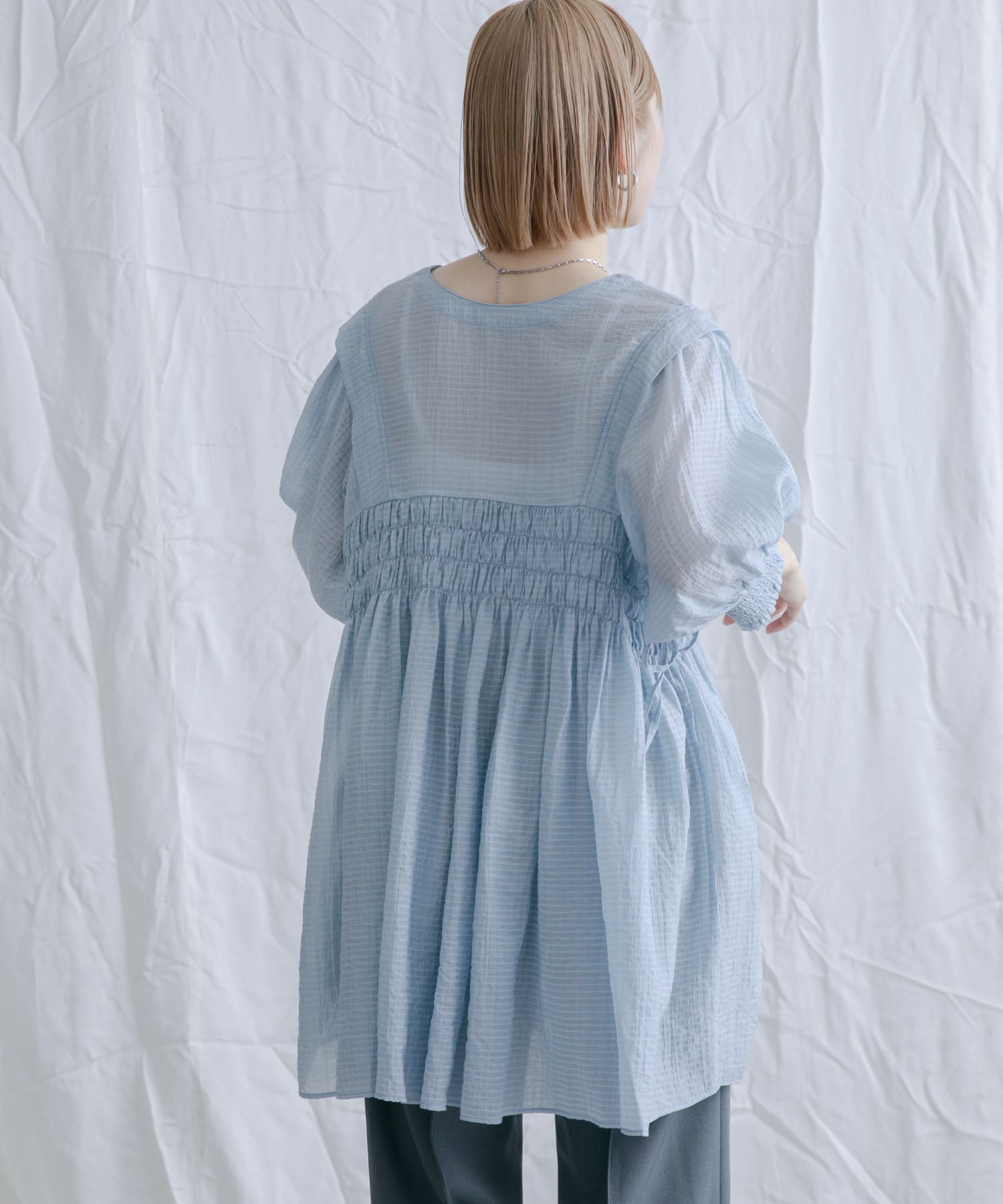 身長：153cm サイズ：one