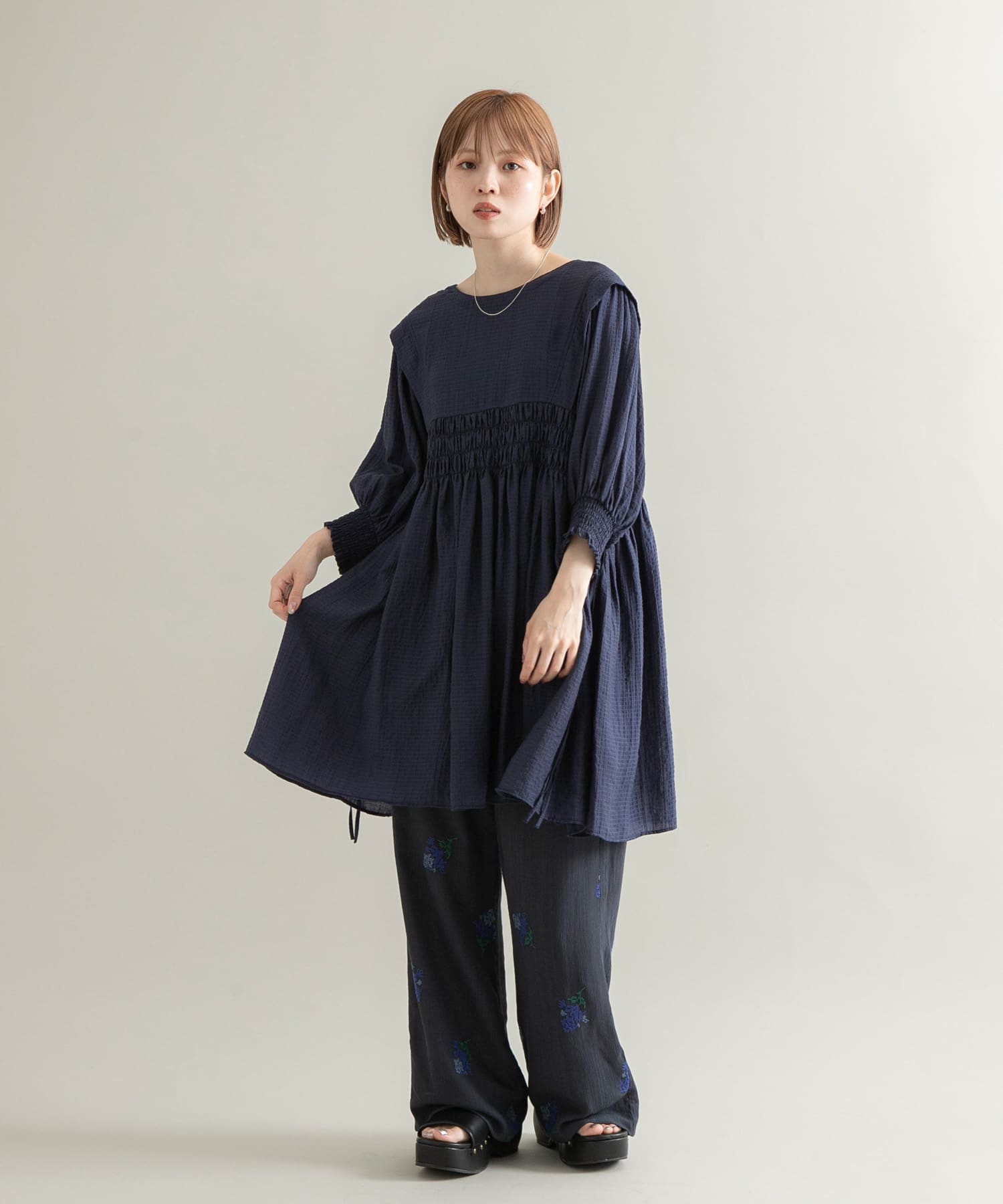 身長：153cm サイズ：one
