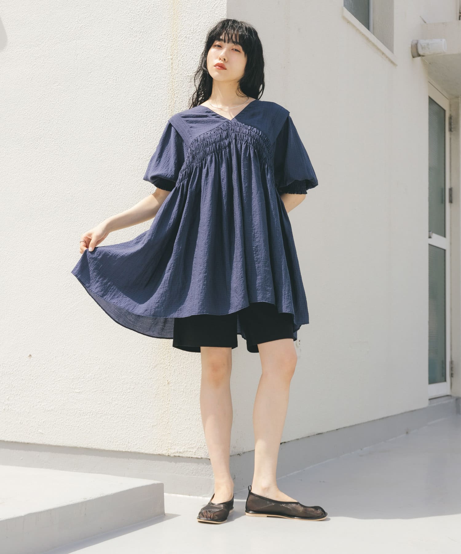 身長：160cm サイズ：one