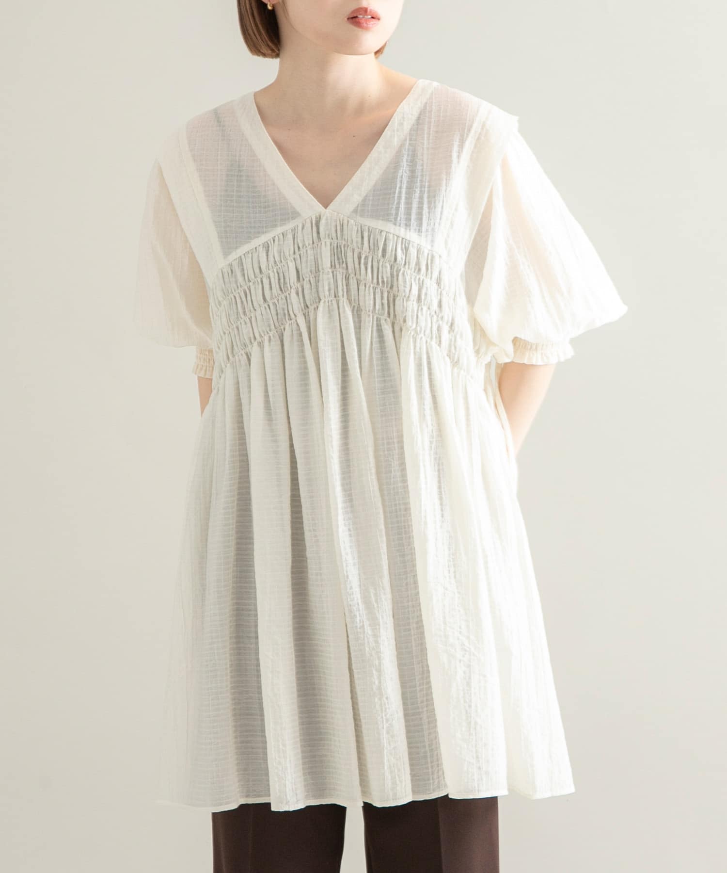 身長：153cm サイズ：one