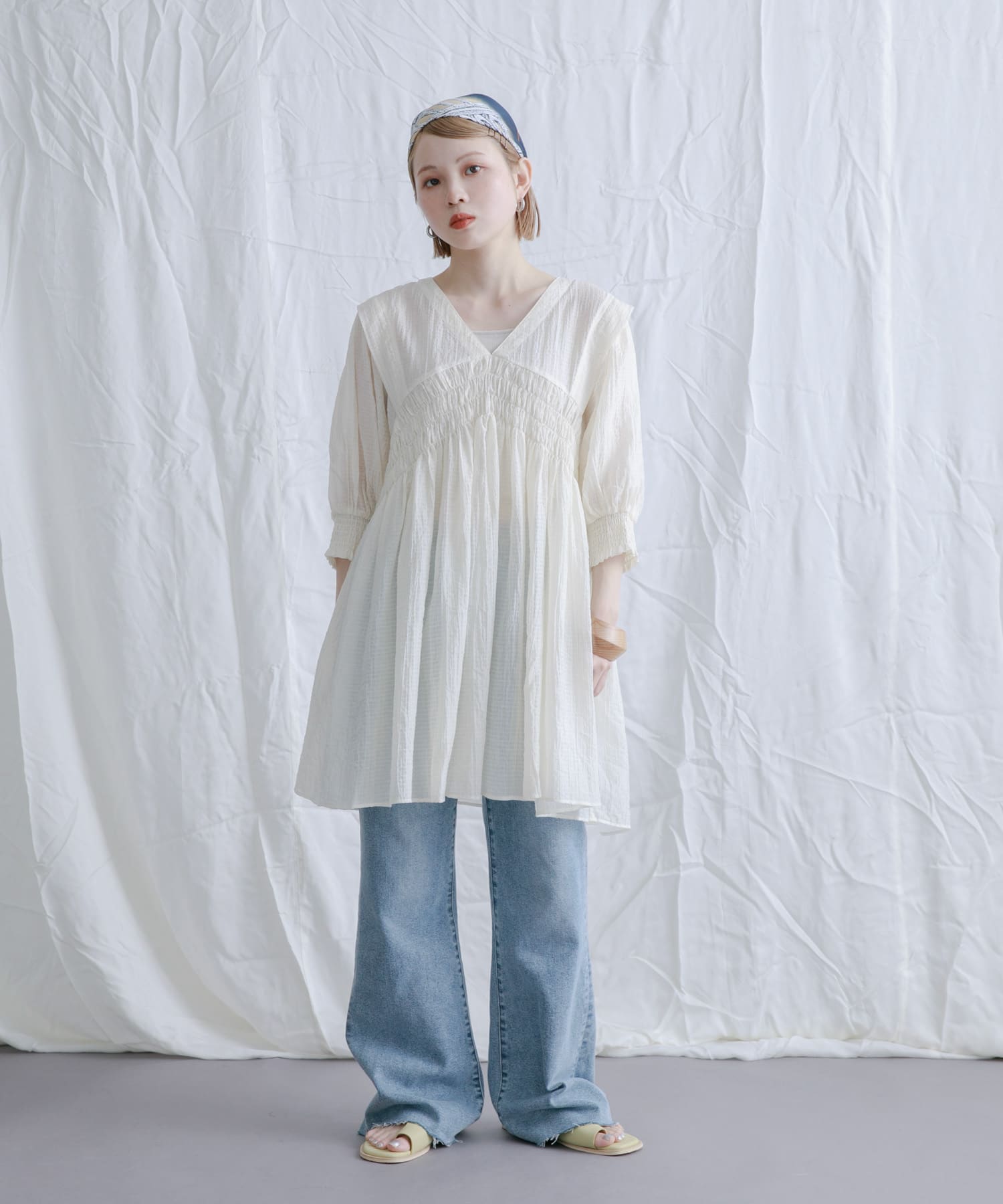 身長：153cm サイズ：one