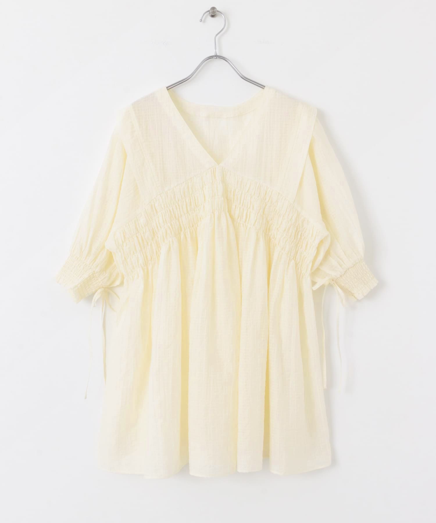 2WAYシャーリングミニワンピース(one IVORY): ワンピース｜URBAN