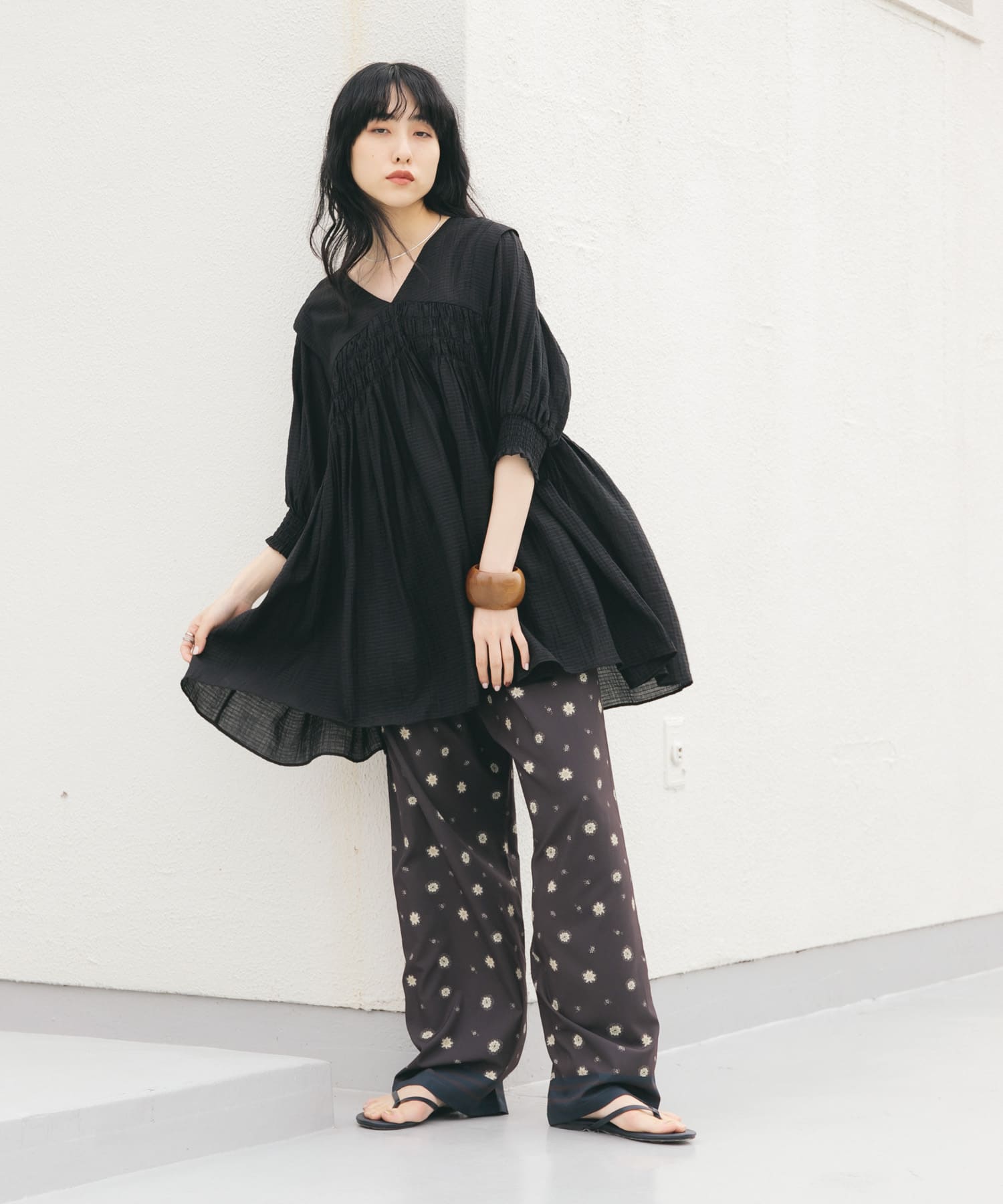 2WAYシャーリングミニワンピース(one IVORY): ワンピース｜URBAN