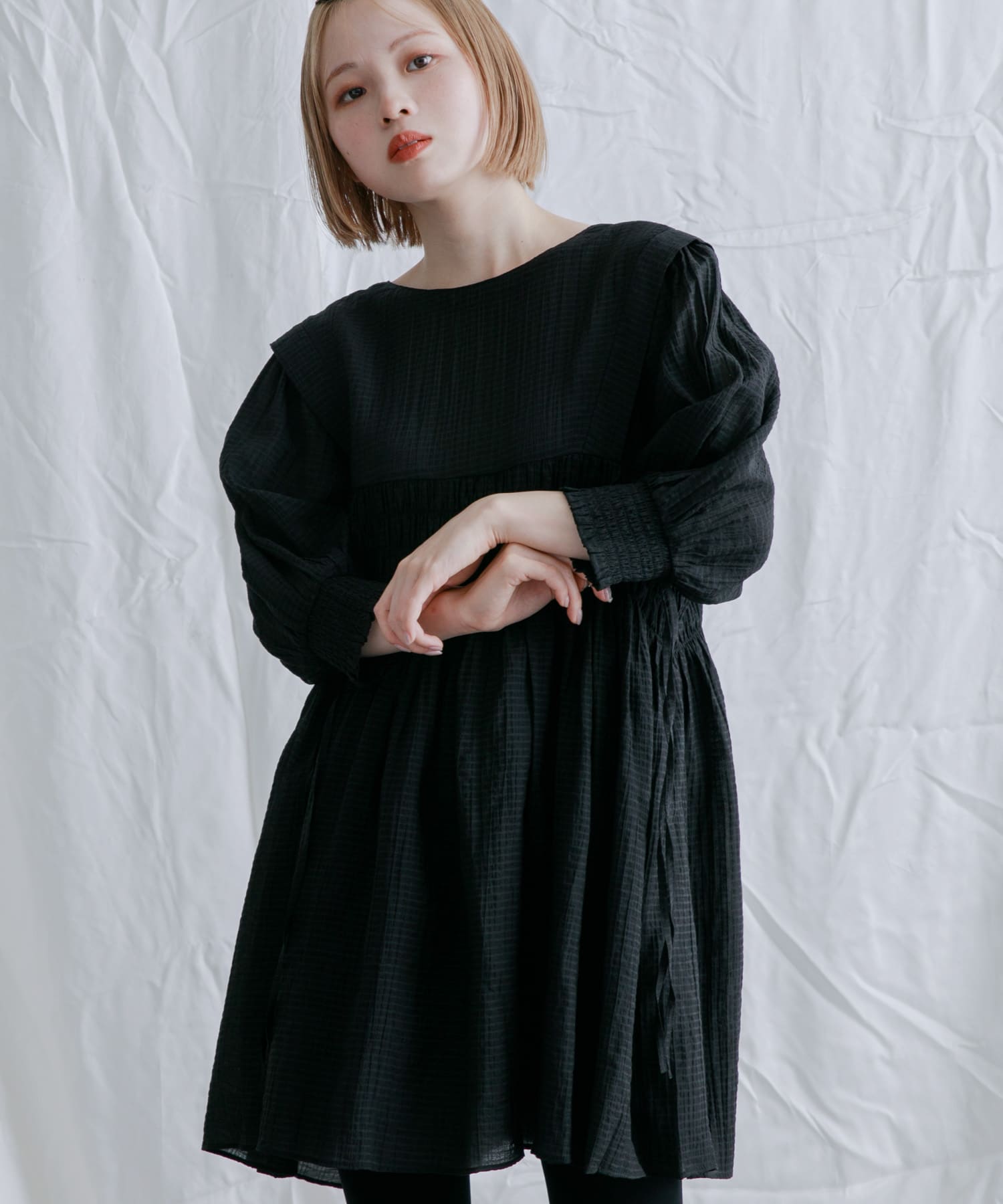 身長：153cm サイズ：one