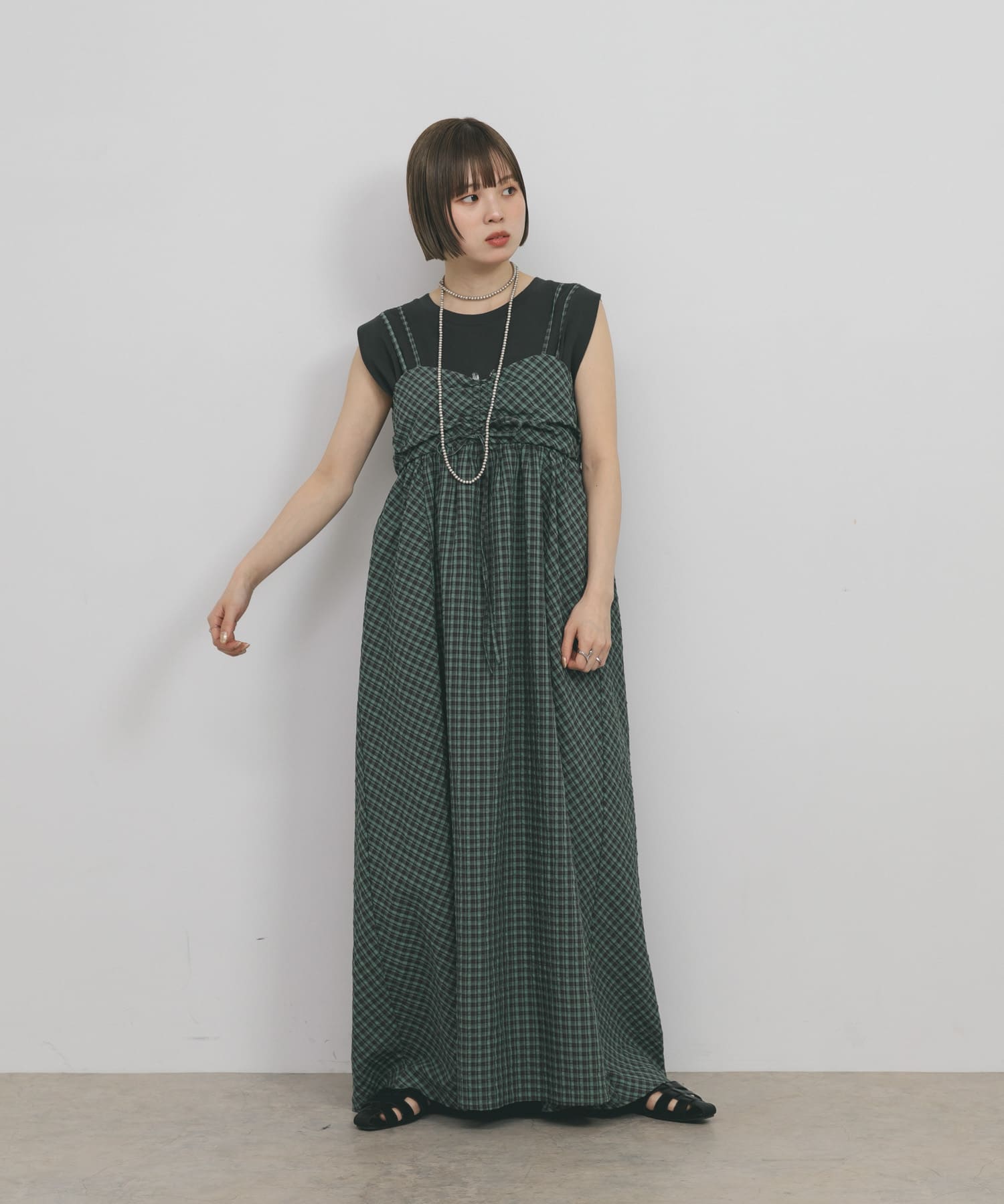 身長：153cm サイズ：one