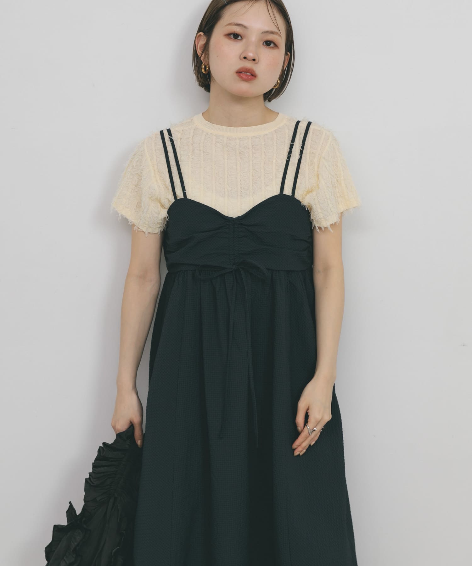 身長：153cm サイズ：one
