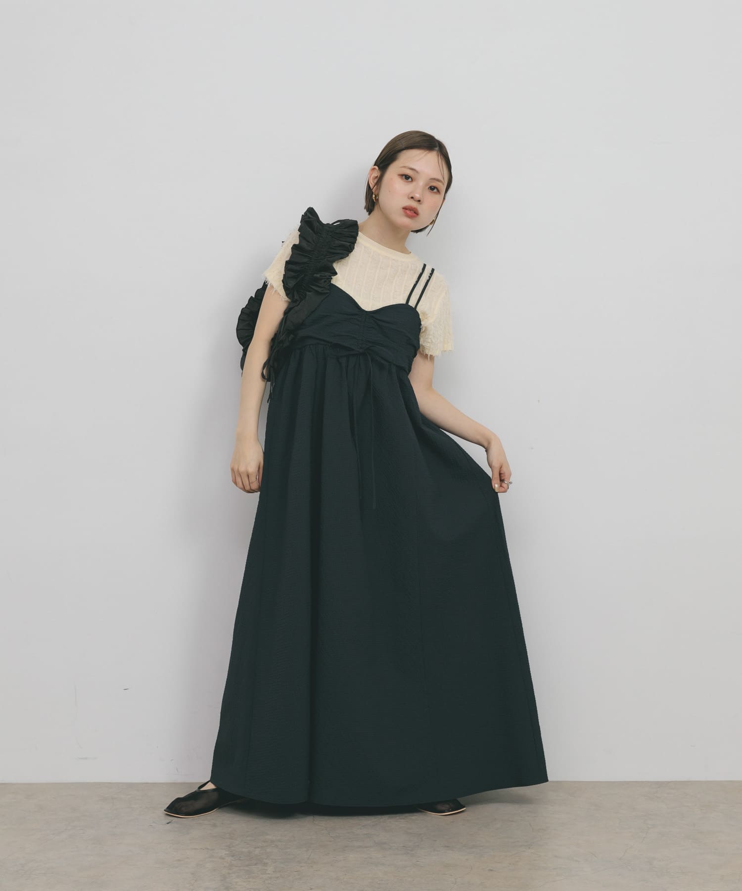 身長：153cm サイズ：one