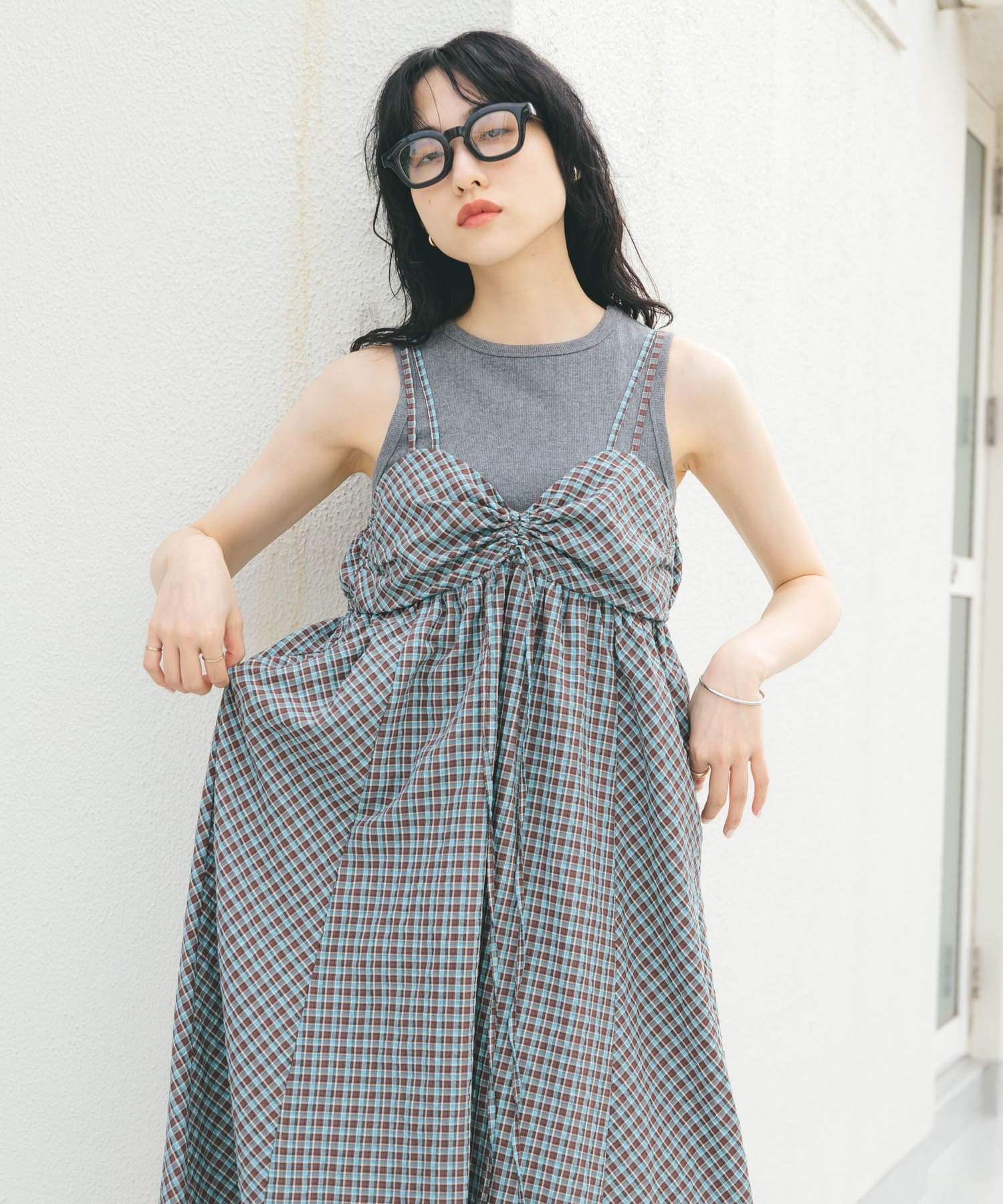 身長：160cm サイズ：one