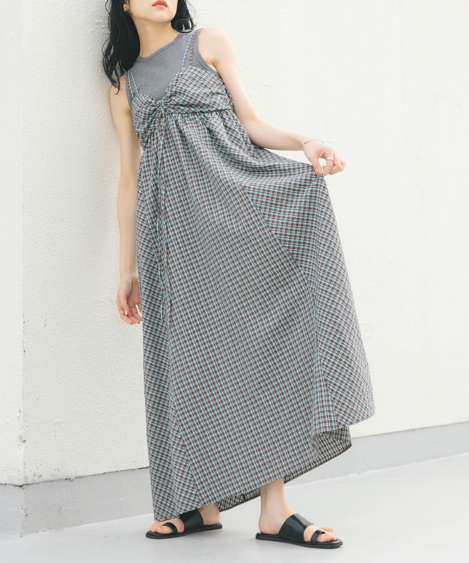 身長：160cm サイズ：one