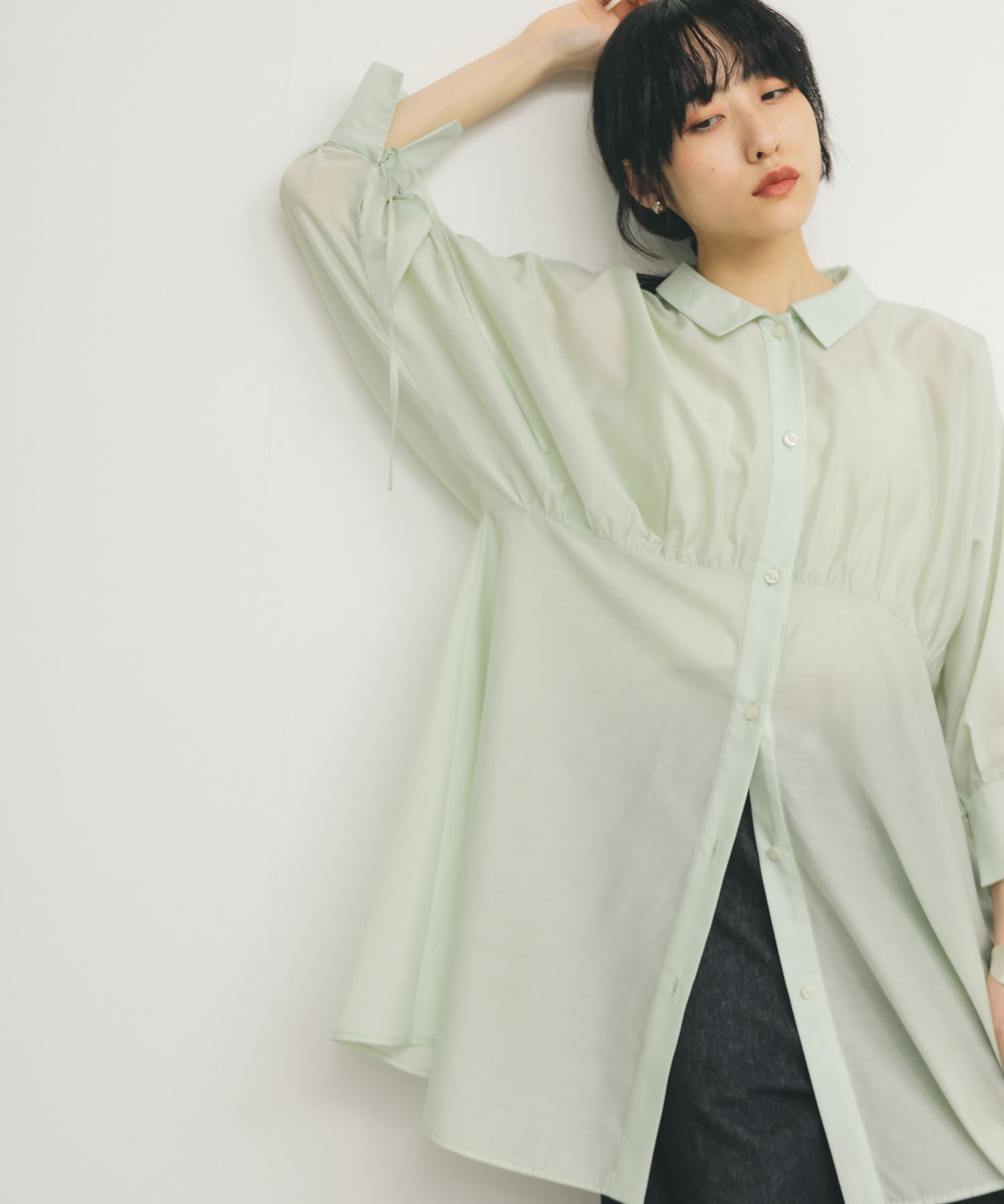 身長：160cm サイズ：one