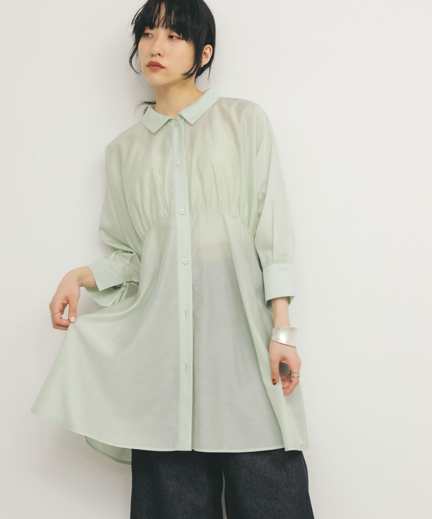 身長：160cm サイズ：one