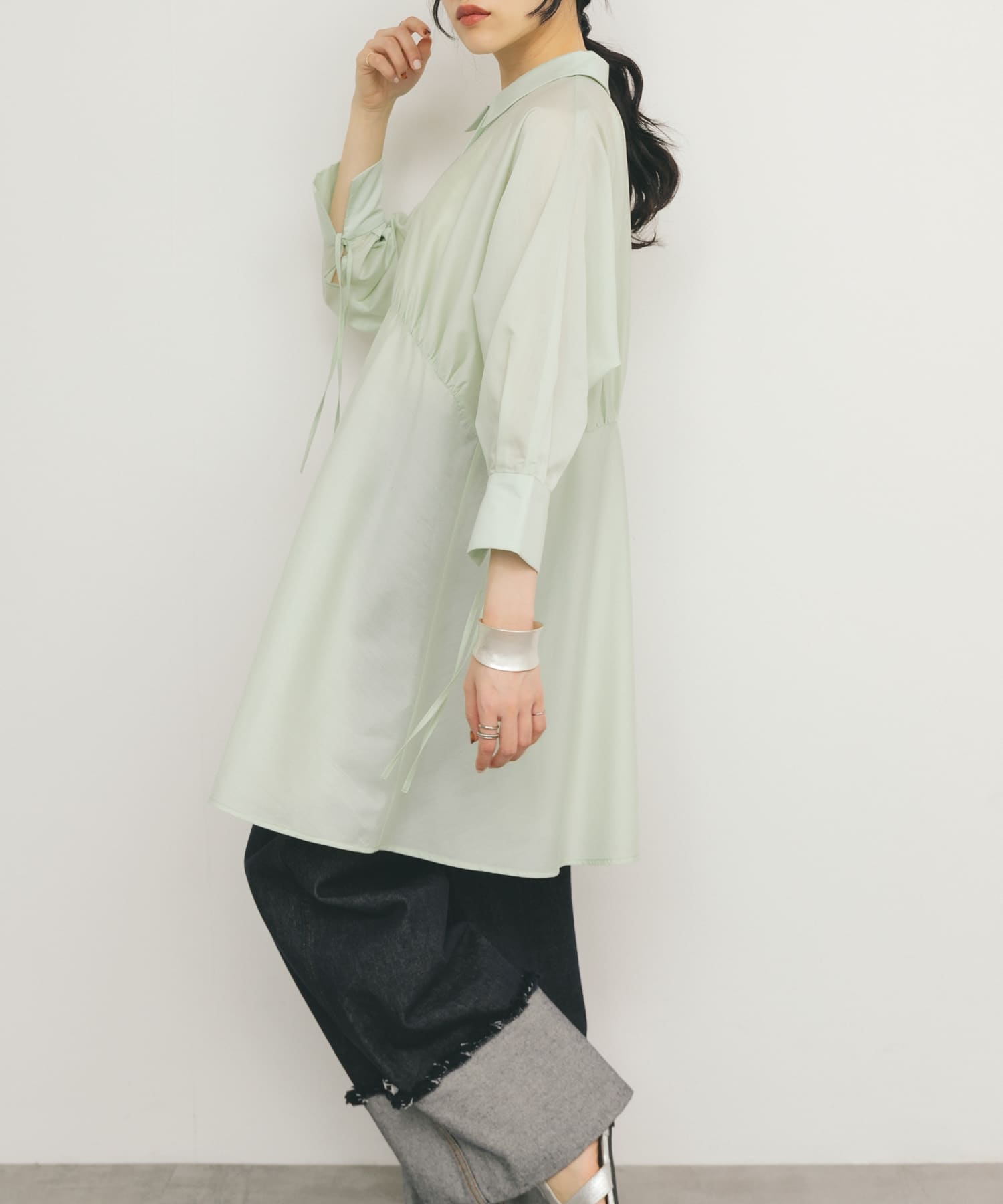 身長：160cm サイズ：one