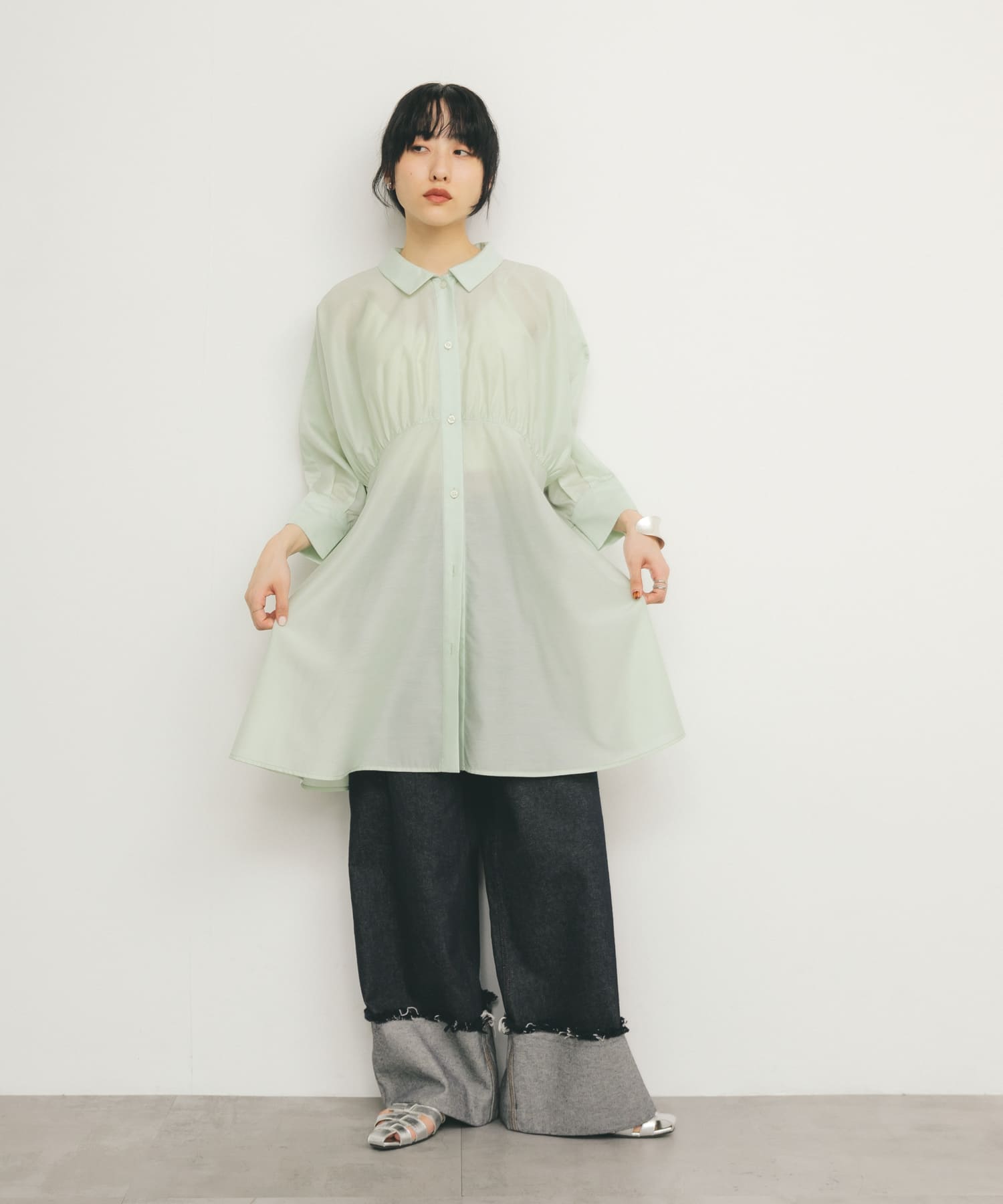 身長：160cm サイズ：one