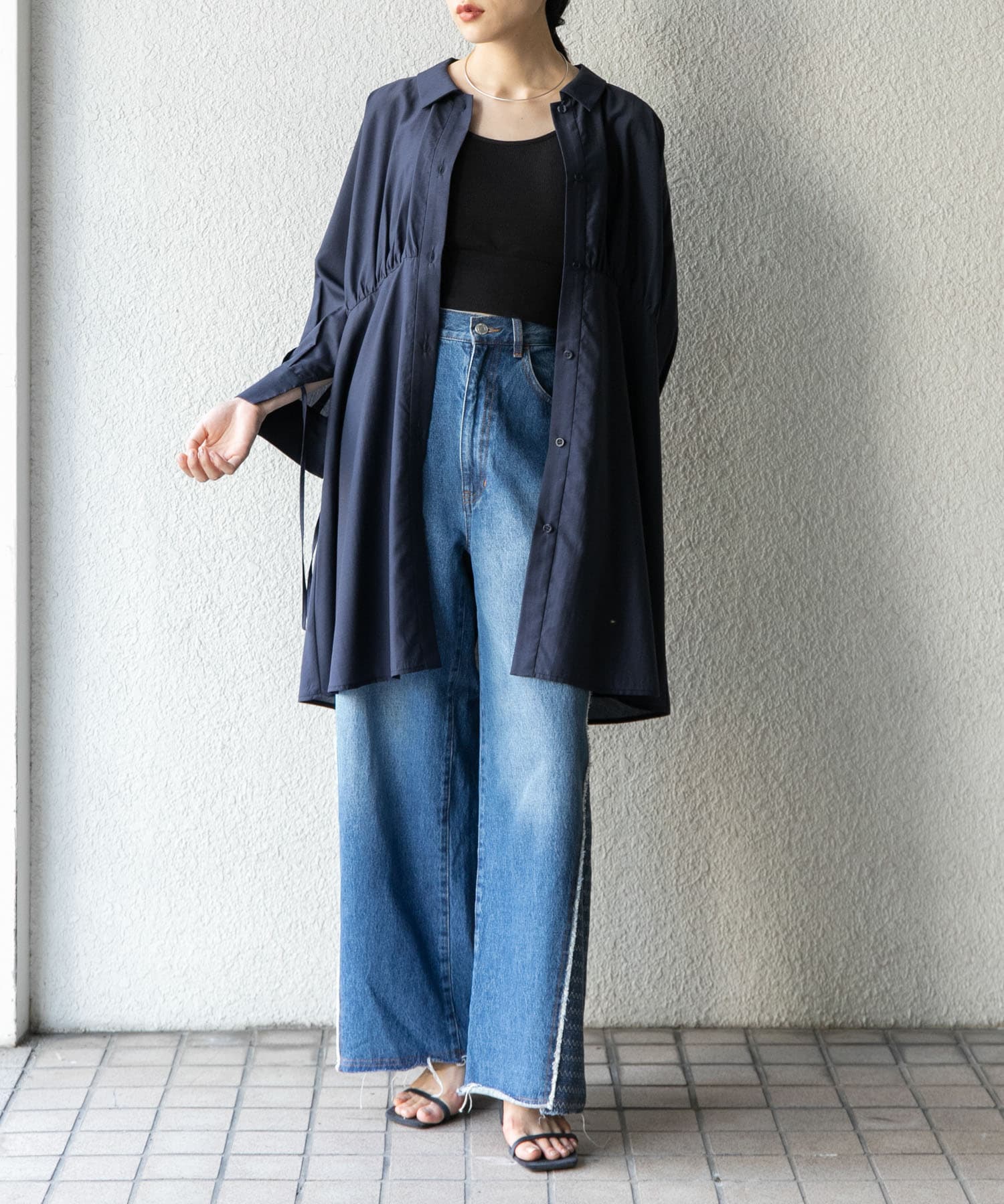 身長：160cm サイズ：one