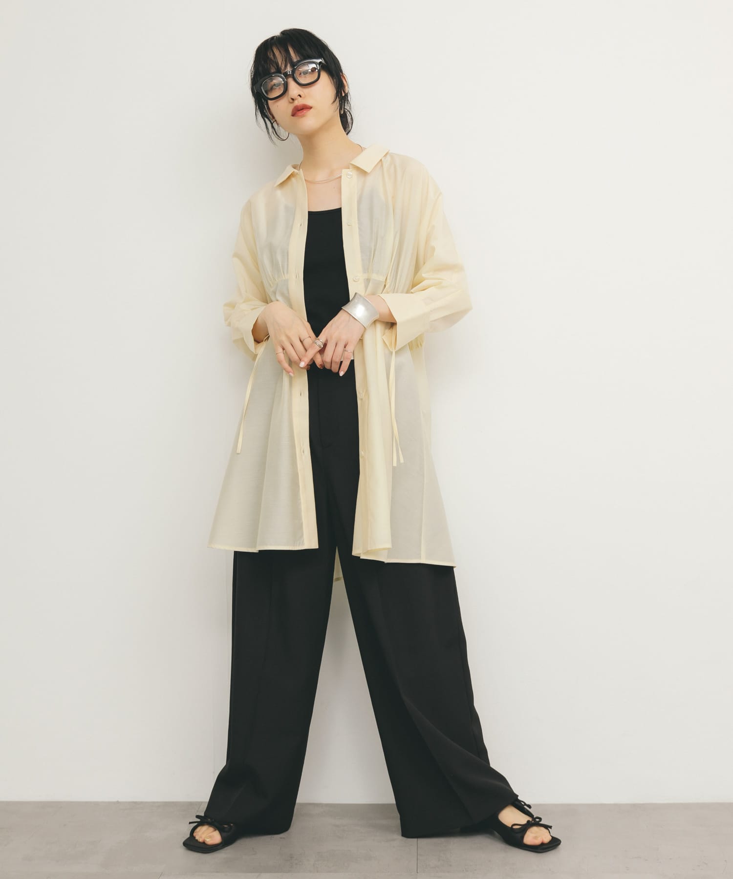 身長：160cm サイズ：one