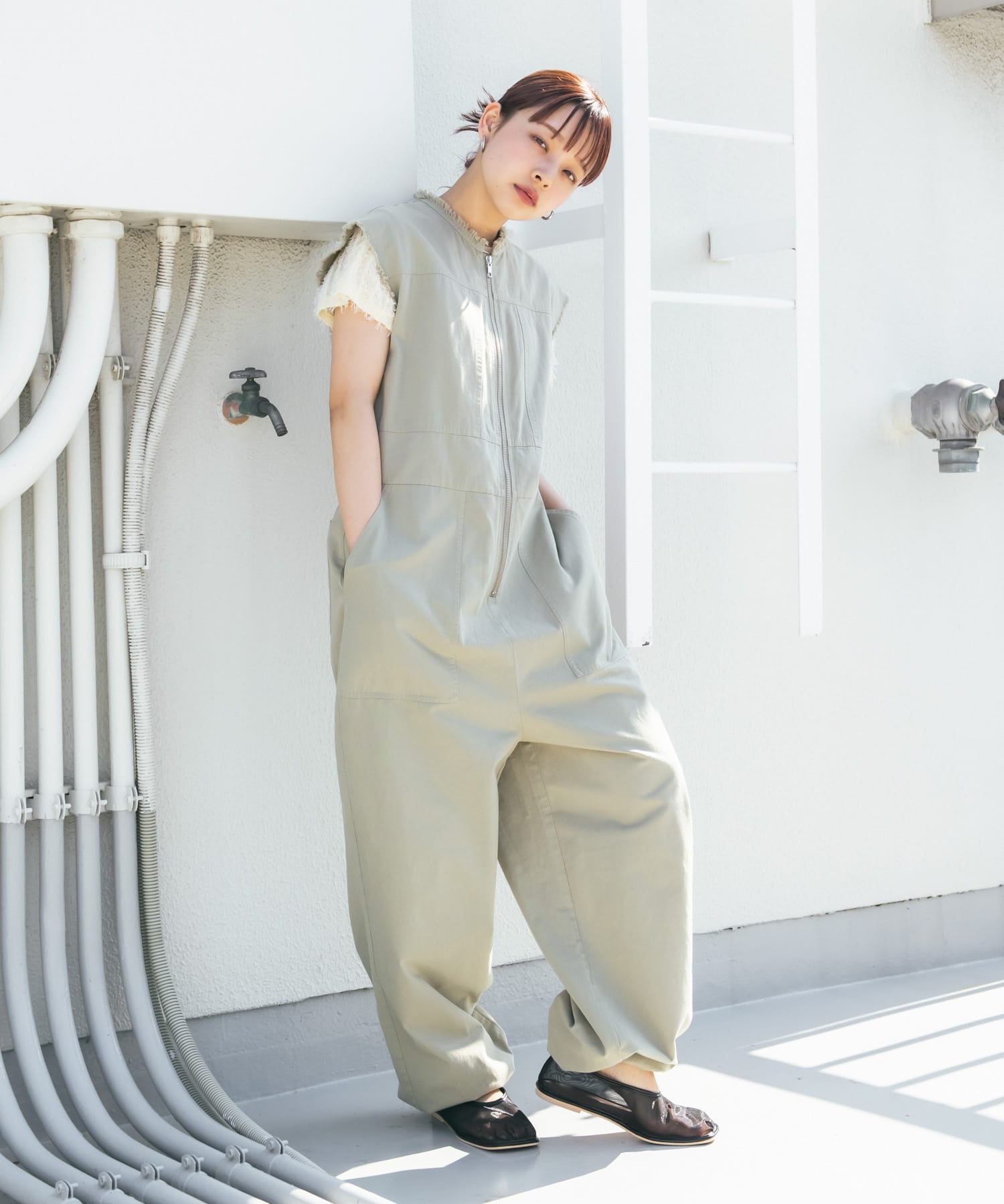 身長：153cm サイズ：one