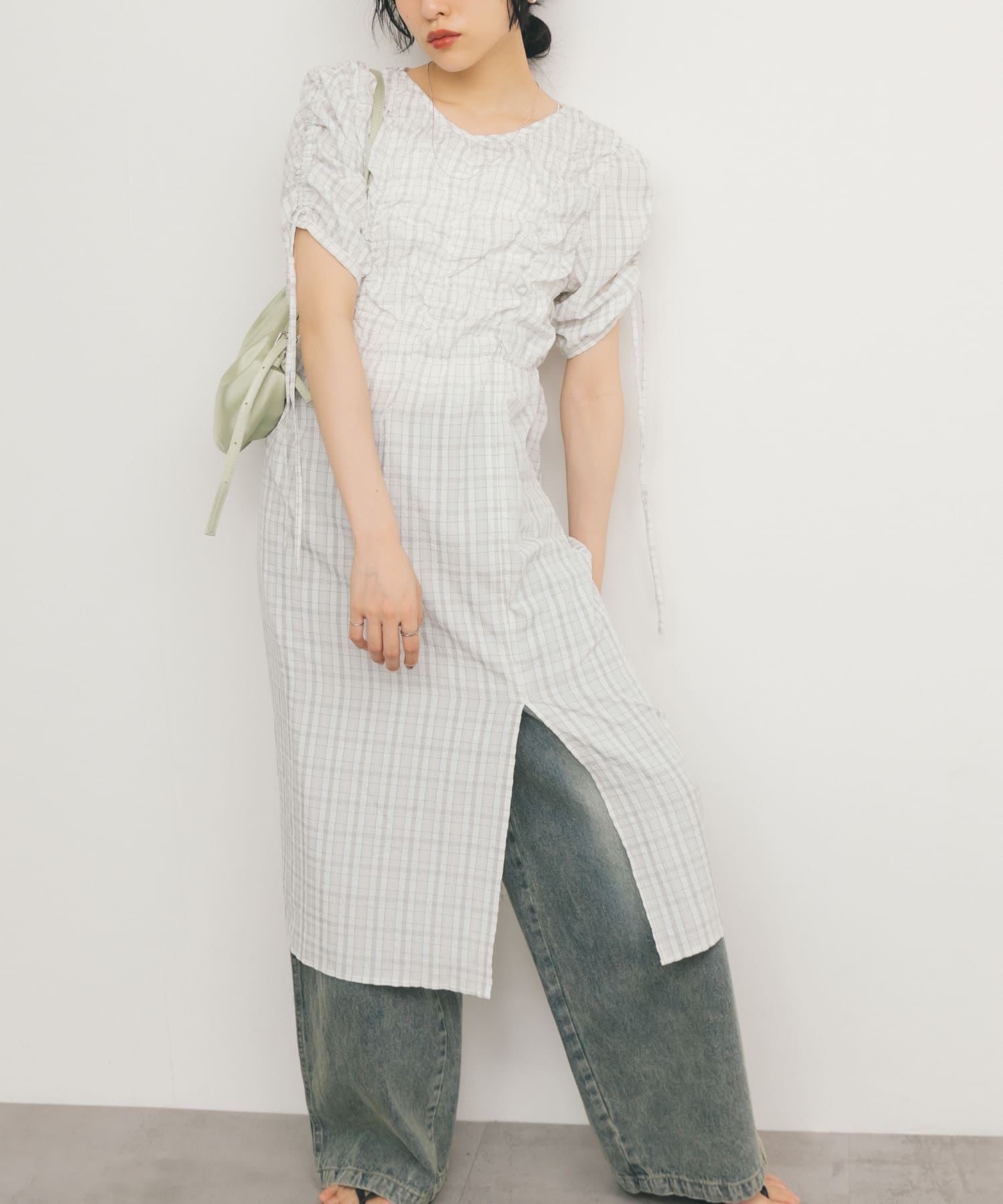 身長：160cm サイズ：one
