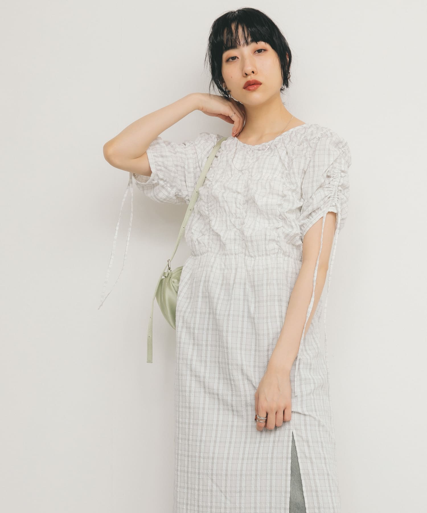 身長：160cm サイズ：one
