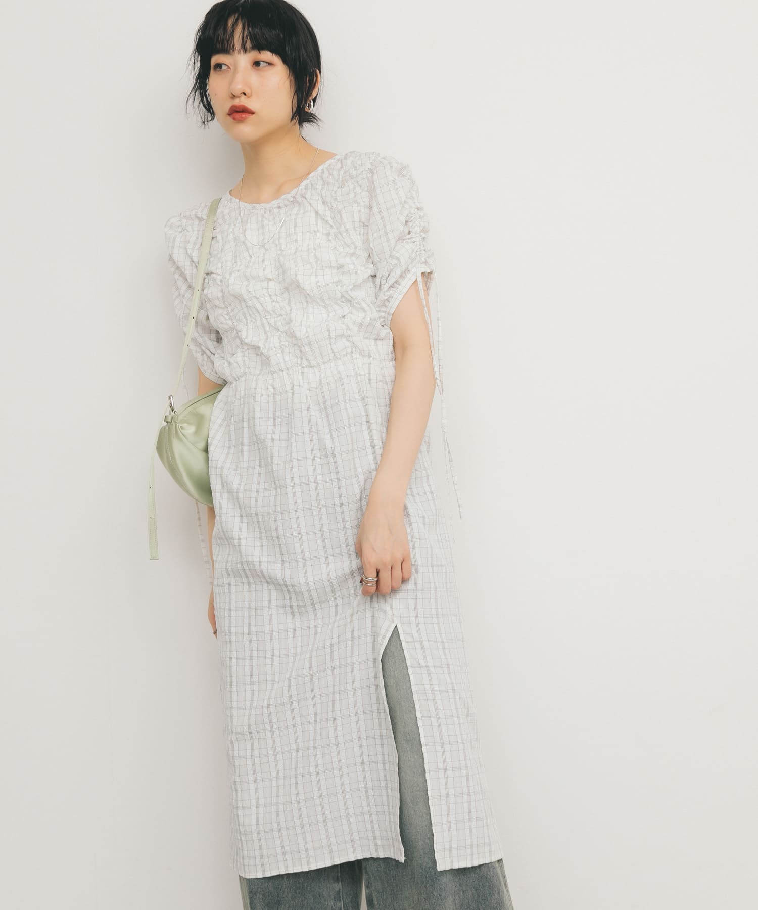 身長：160cm サイズ：one