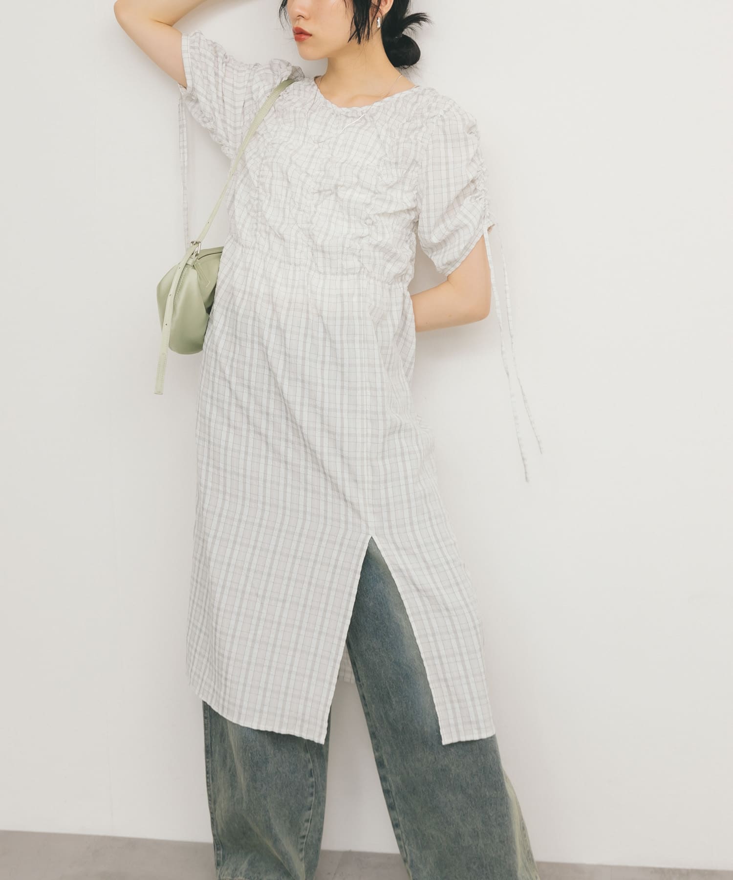 身長：160cm サイズ：one