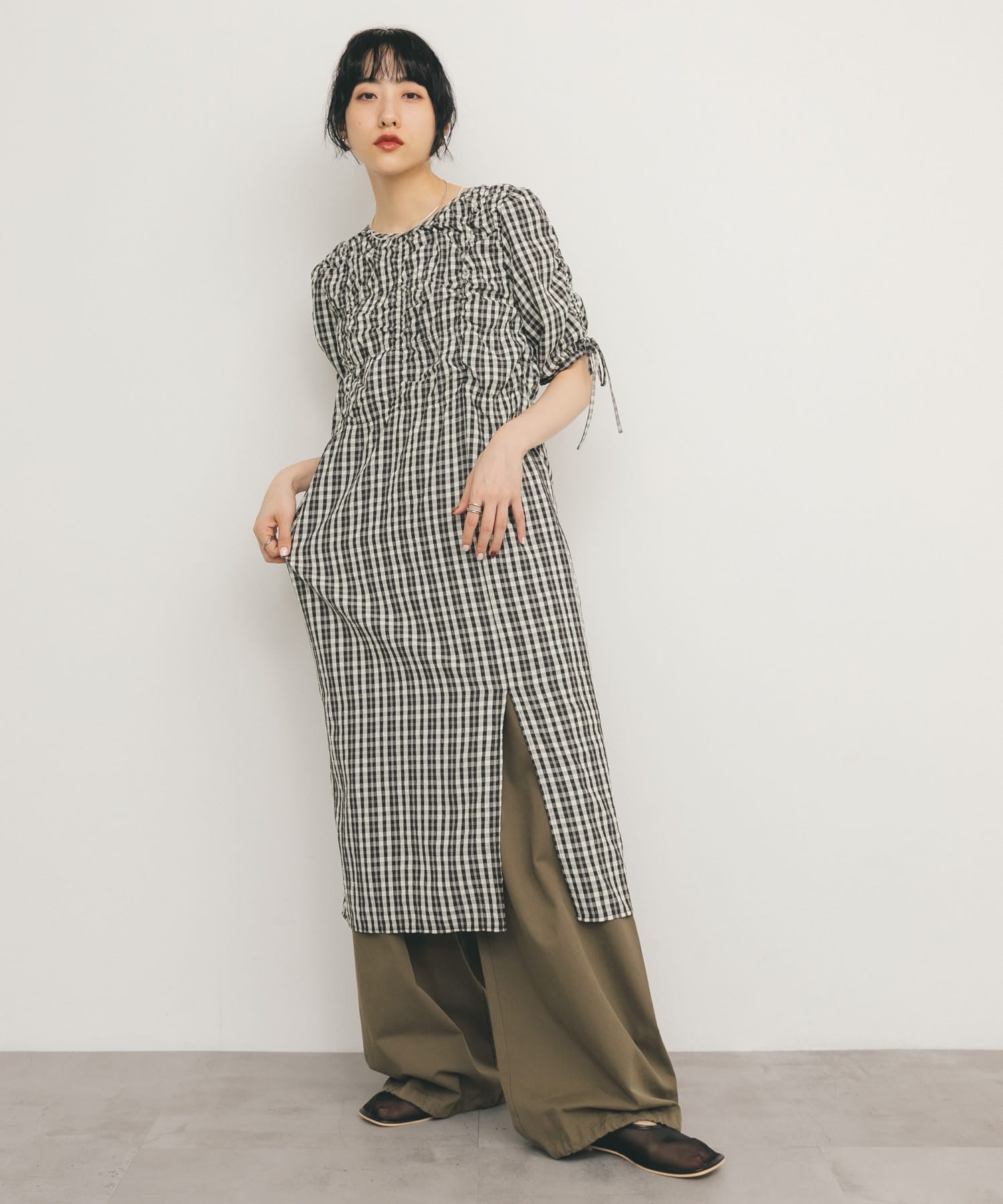 身長：160cm サイズ：one