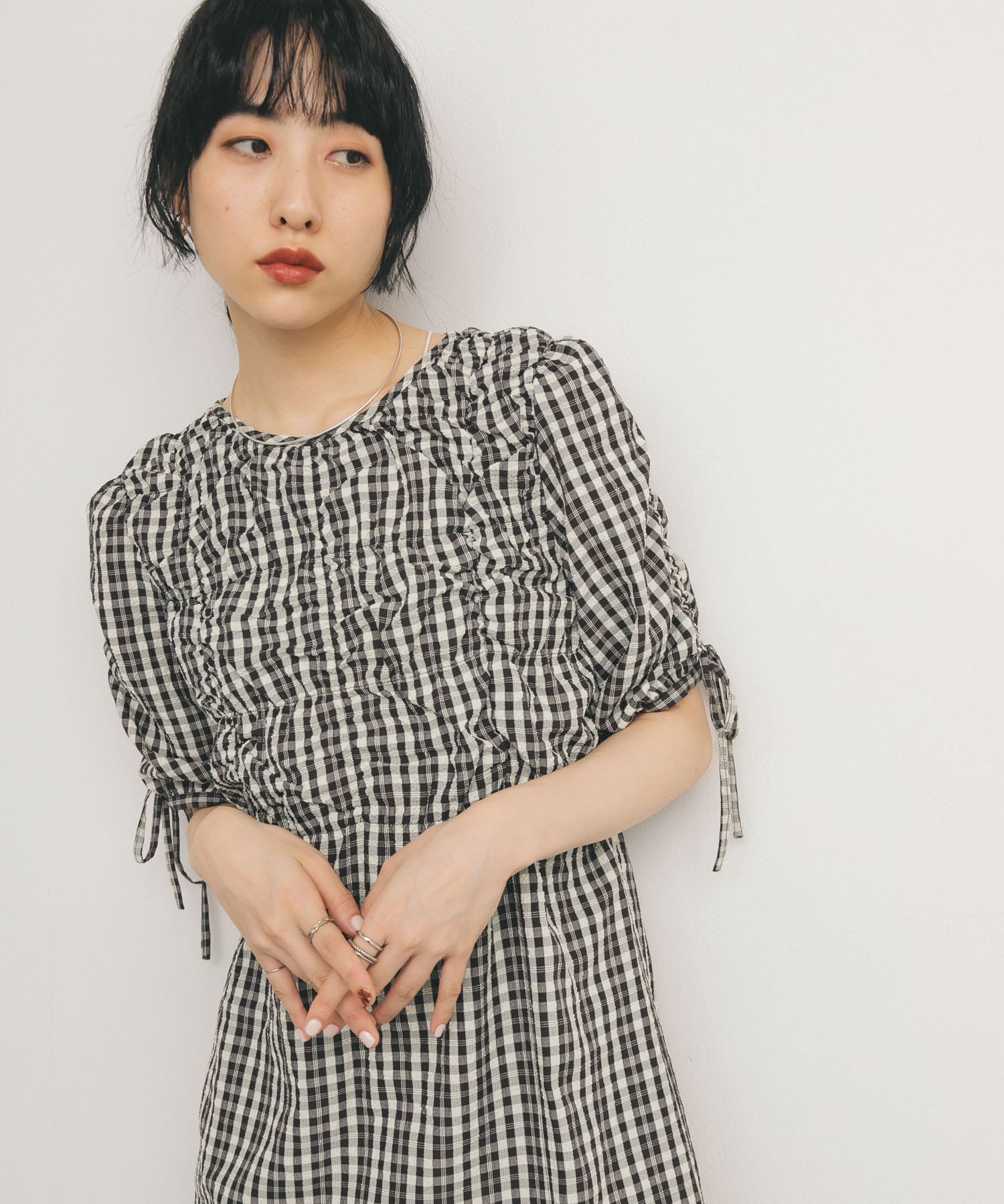 身長：160cm サイズ：one