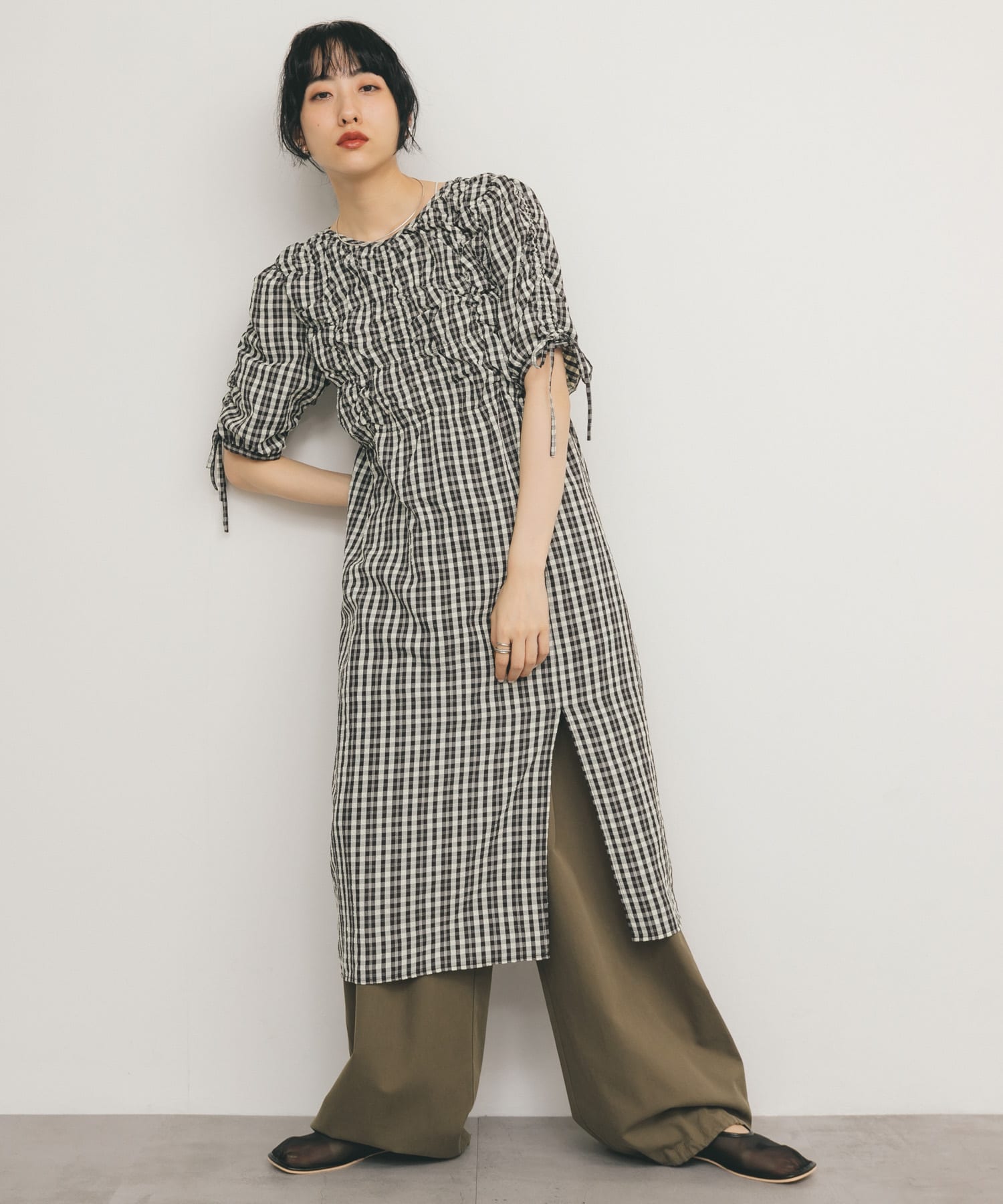 身長：160cm サイズ：one