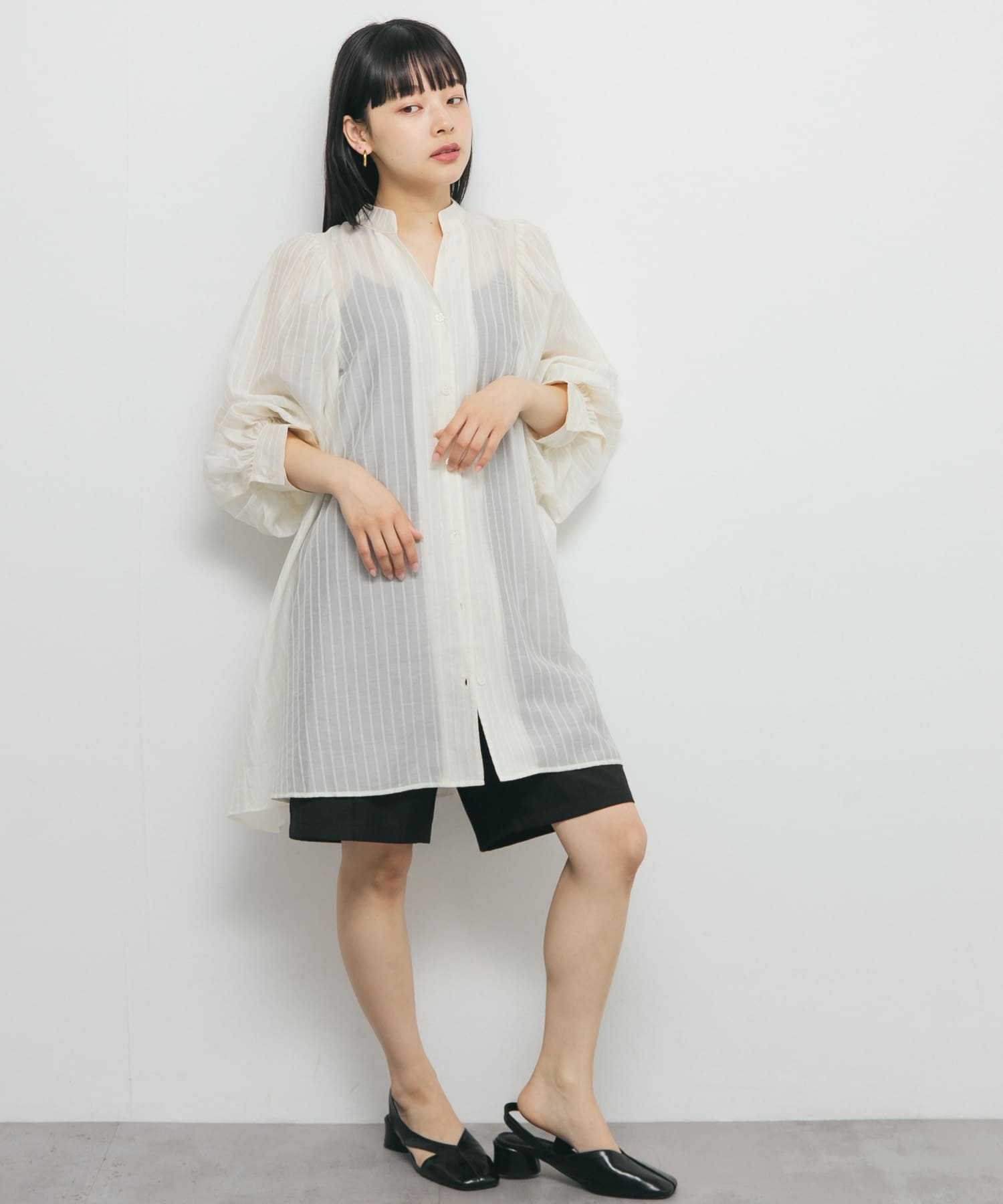 身長：153cm サイズ：one